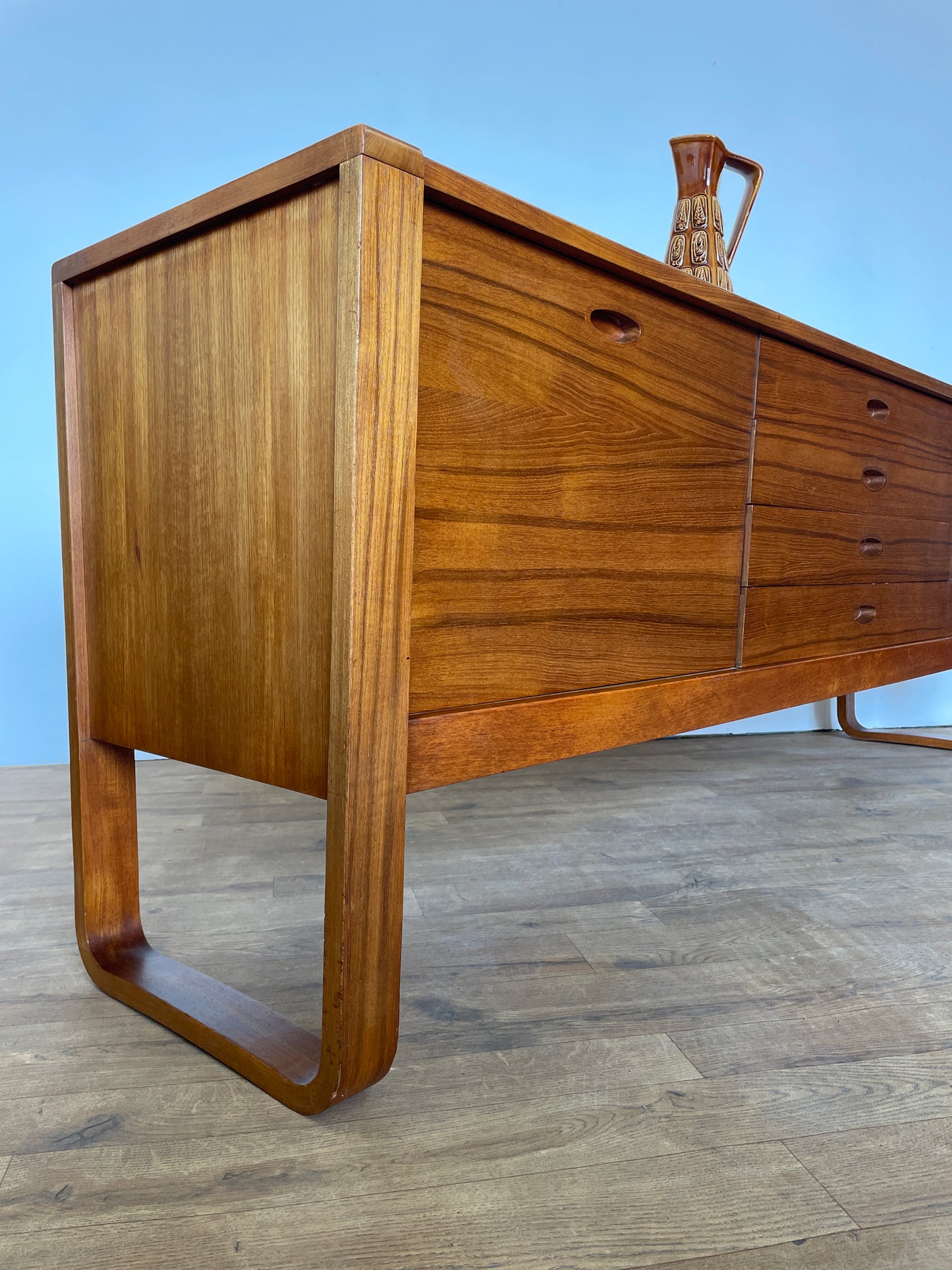 Gunther Hoffstead Mid-Century Teak Sideboard for Uniflex – Rare Vintage