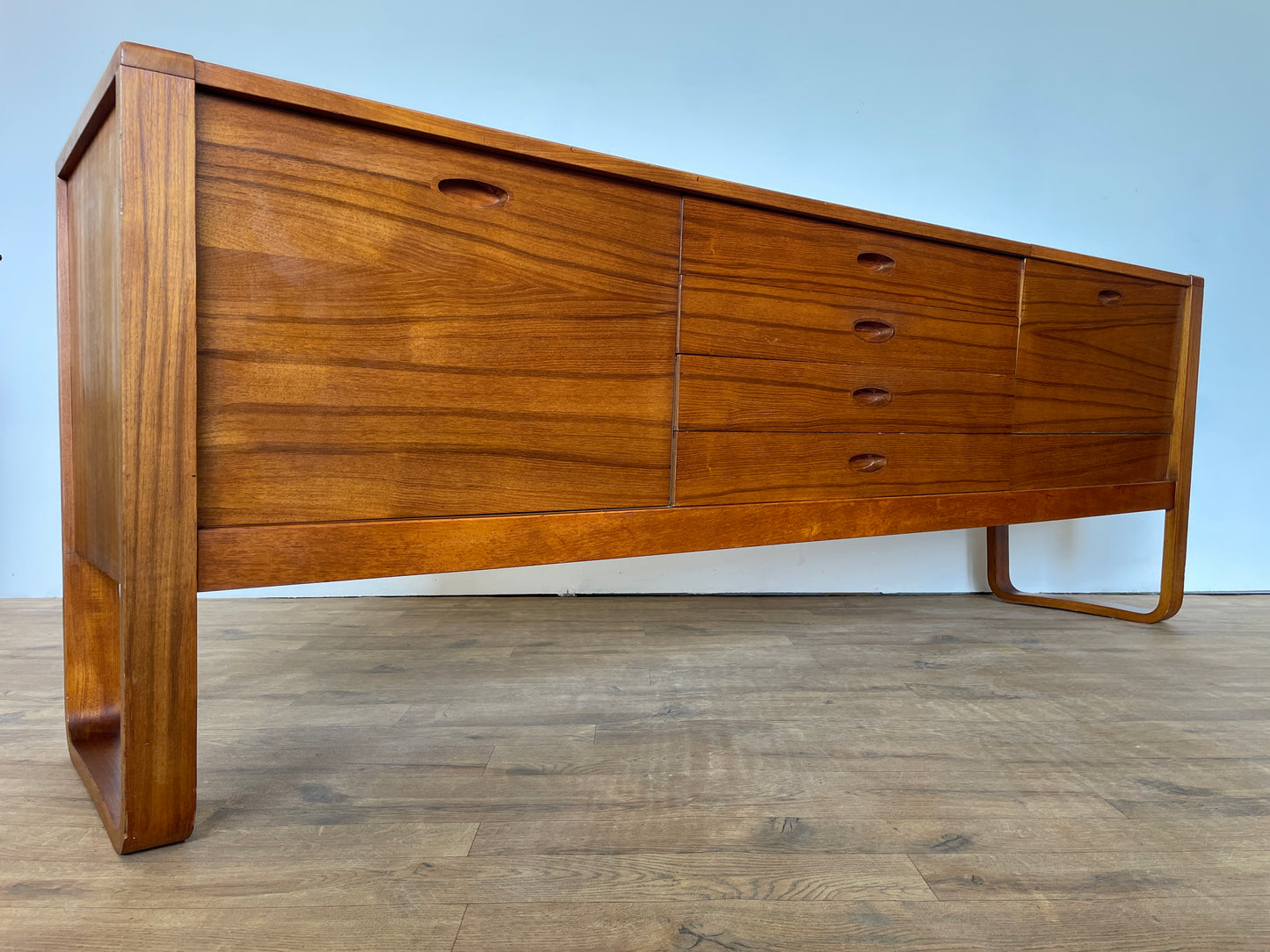 Gunther Hoffstead Mid-Century Teak Sideboard for Uniflex – Rare Vintage