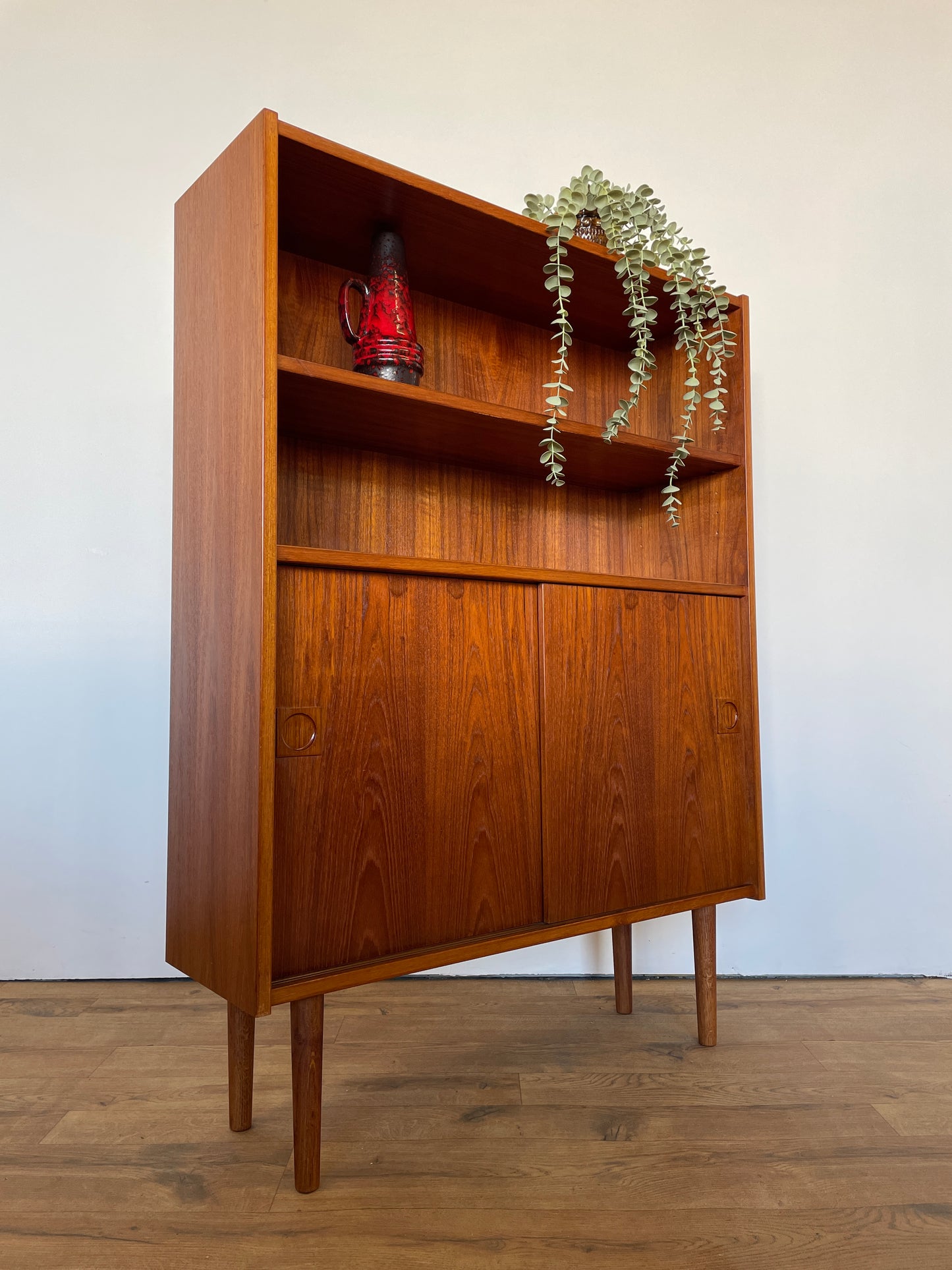 Danish Mid-Century Teak Bookcase Cabinet - Scandi / Vintage / Storage