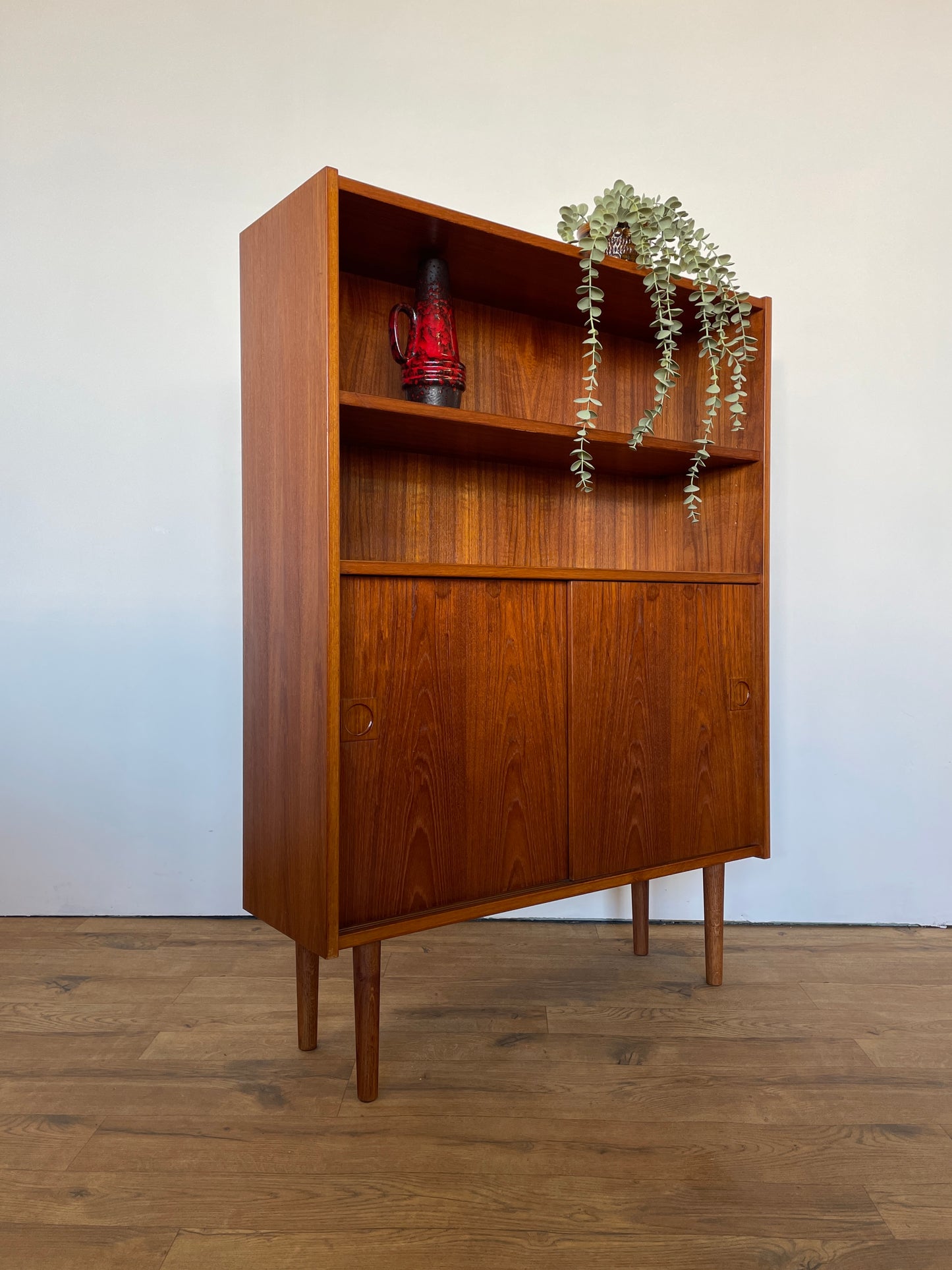 Danish Mid-Century Teak Bookcase Cabinet - Scandi / Vintage / Storage