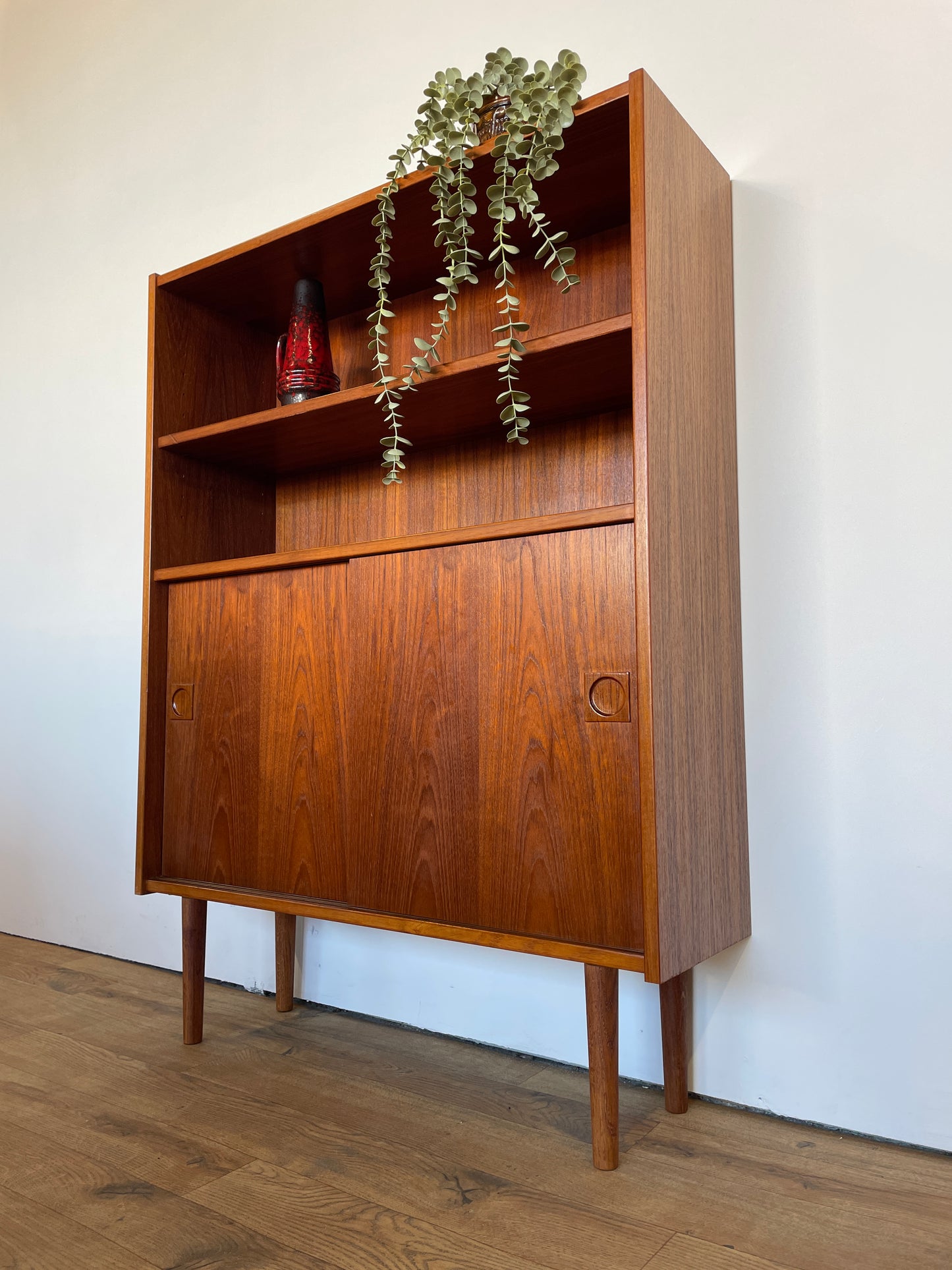 Danish Mid-Century Teak Bookcase Cabinet - Scandi / Vintage / Storage