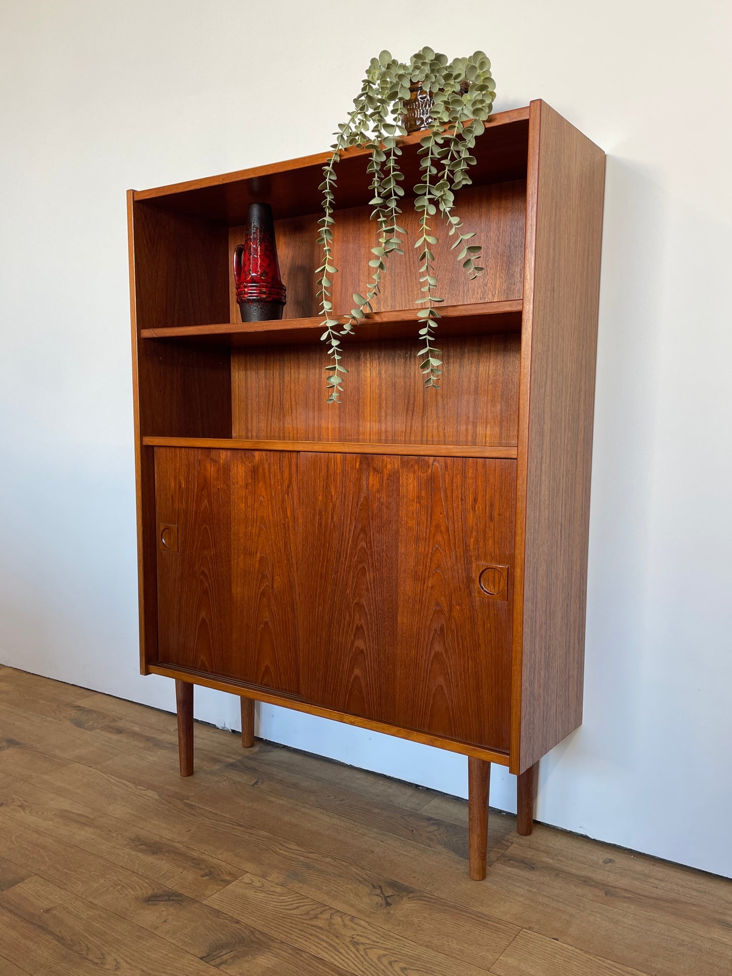Danish Mid-Century Teak Bookcase Cabinet - Scandi / Vintage / Storage