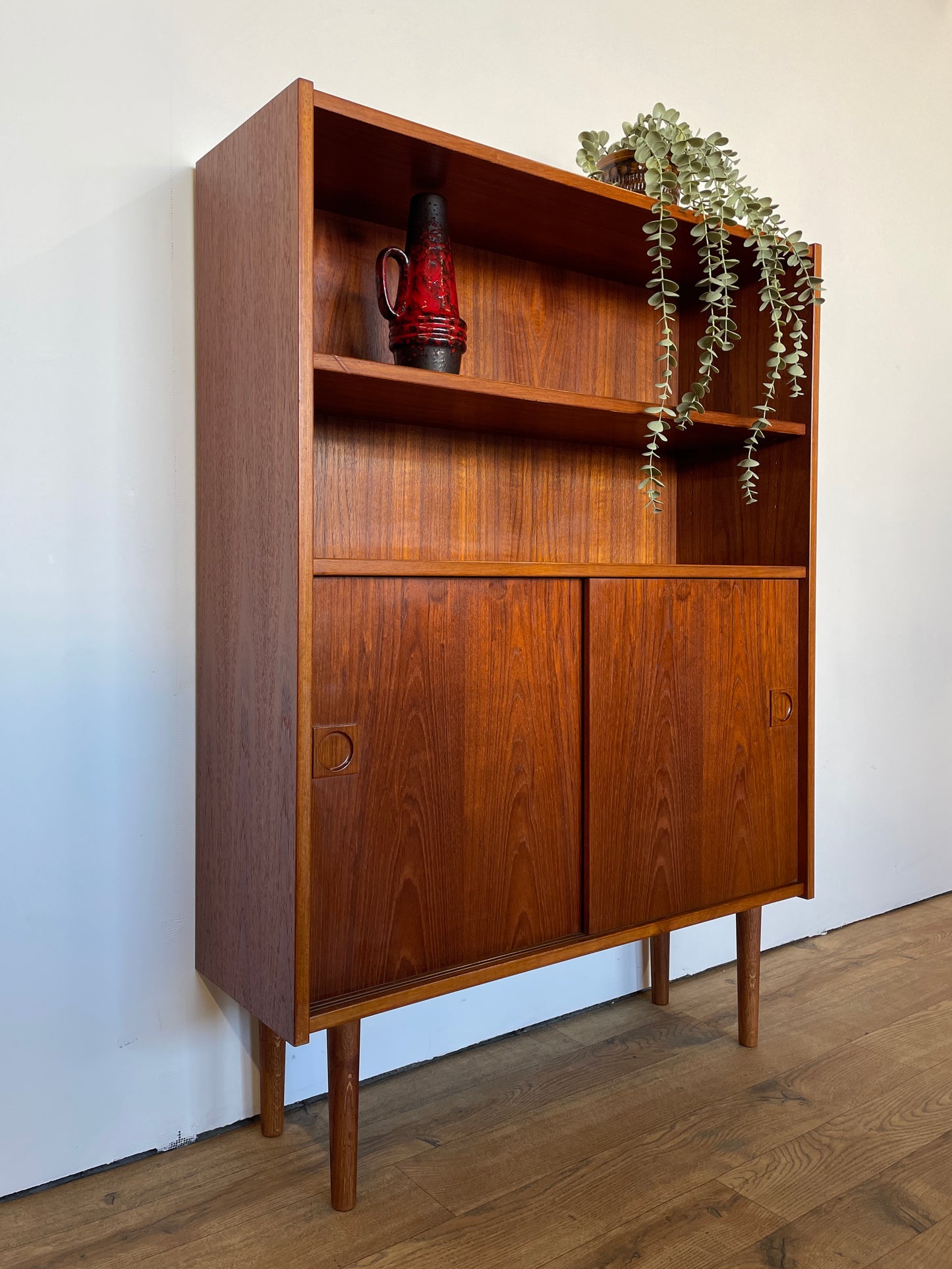 Danish Mid-Century Teak Bookcase Cabinet - Scandi / Vintage / Storage