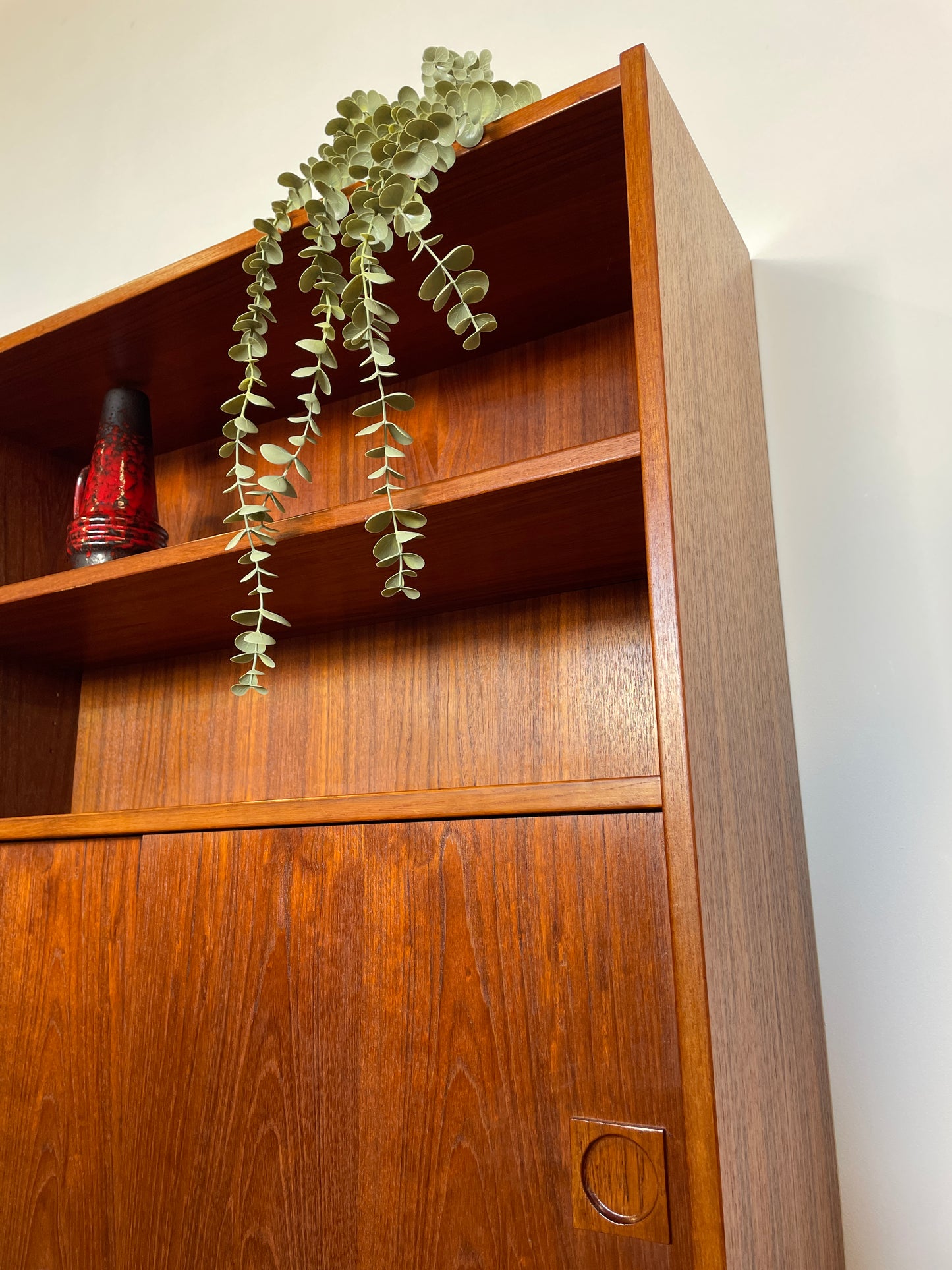 Danish Mid-Century Teak Bookcase Cabinet - Scandi / Vintage / Storage