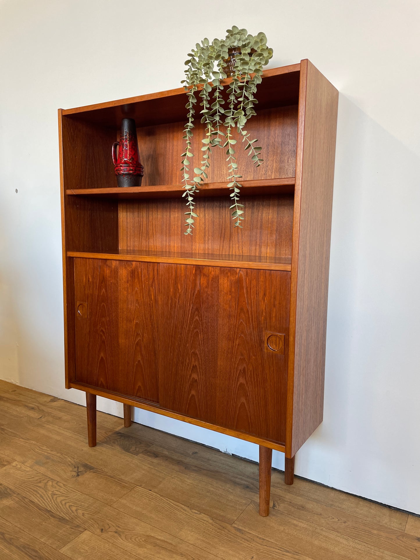 Danish Mid-Century Teak Bookcase Cabinet - Scandi / Vintage / Storage