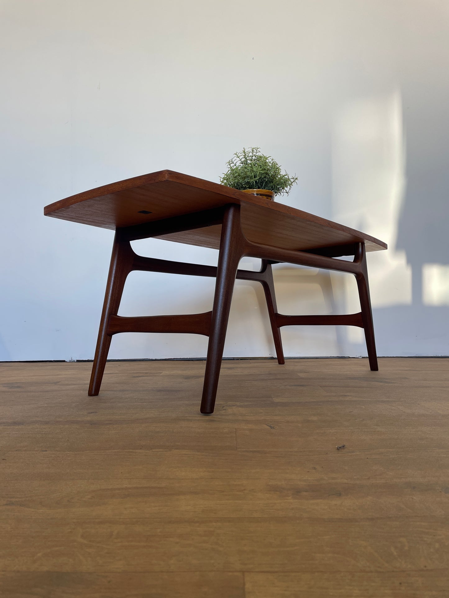 Mid-Century Teak Coffee Table by Dutch Manufacturer WeBe