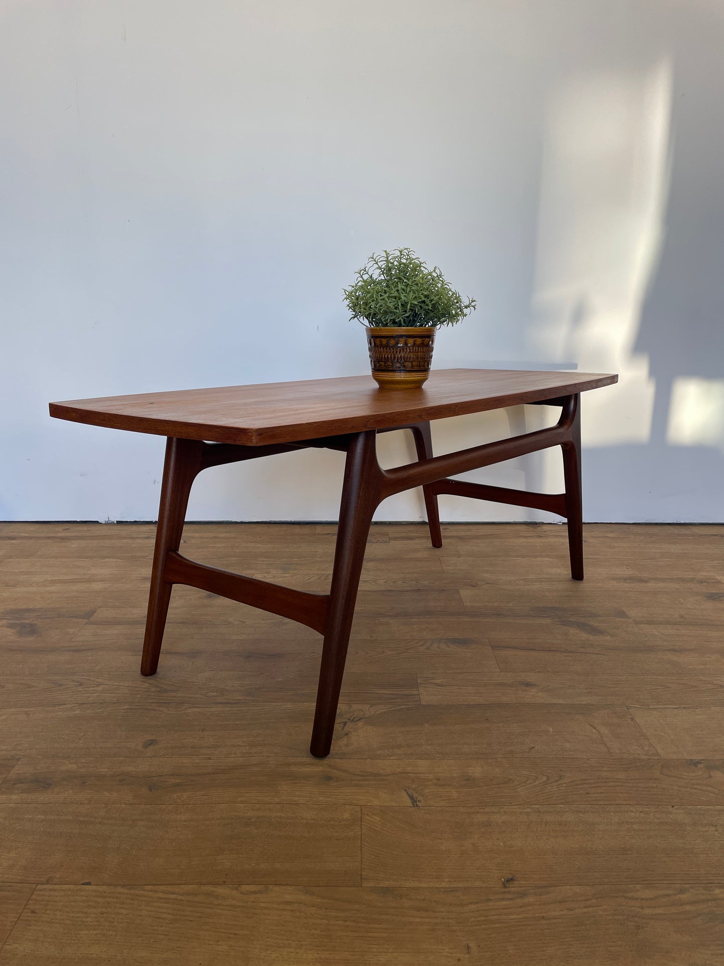 Mid-Century Teak Coffee Table by Dutch Manufacturer WeBe