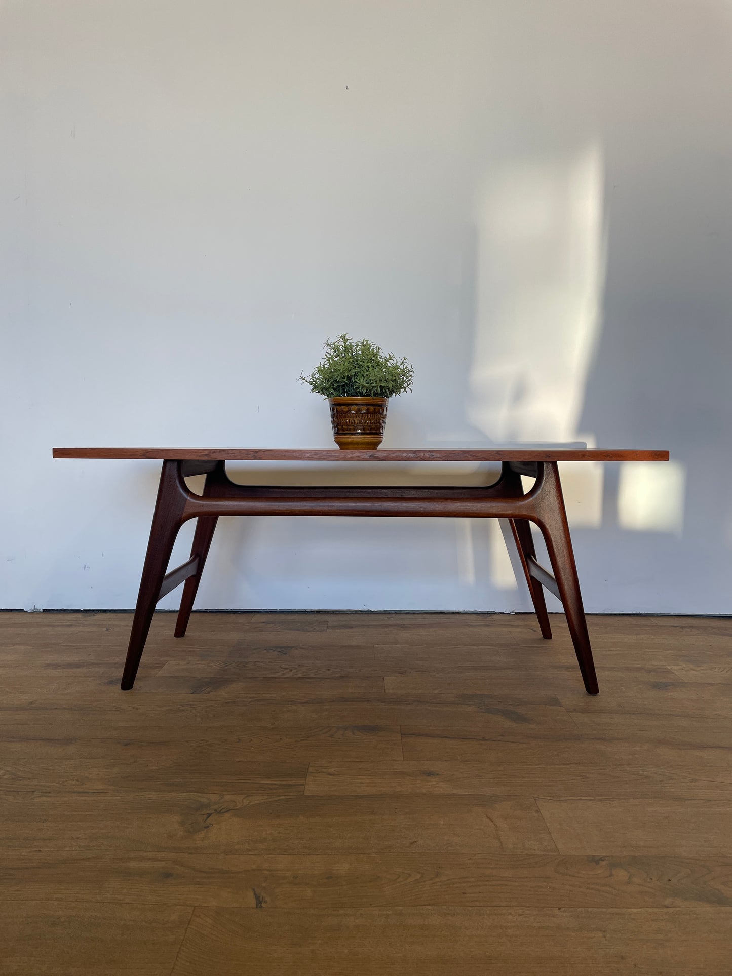 Mid-Century Teak Coffee Table by Dutch Manufacturer WeBe
