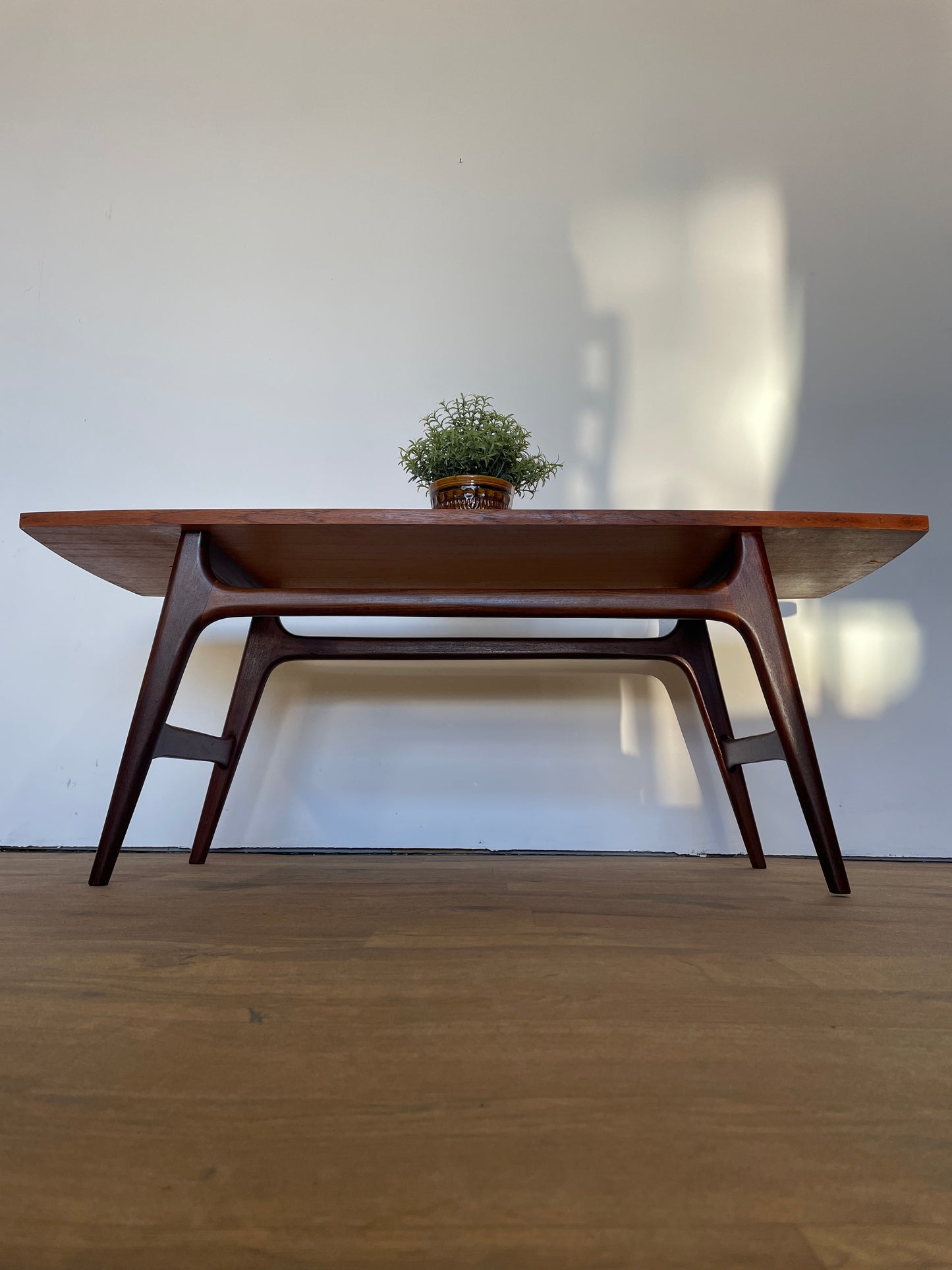 Mid-Century Teak Coffee Table by Dutch Manufacturer WeBe