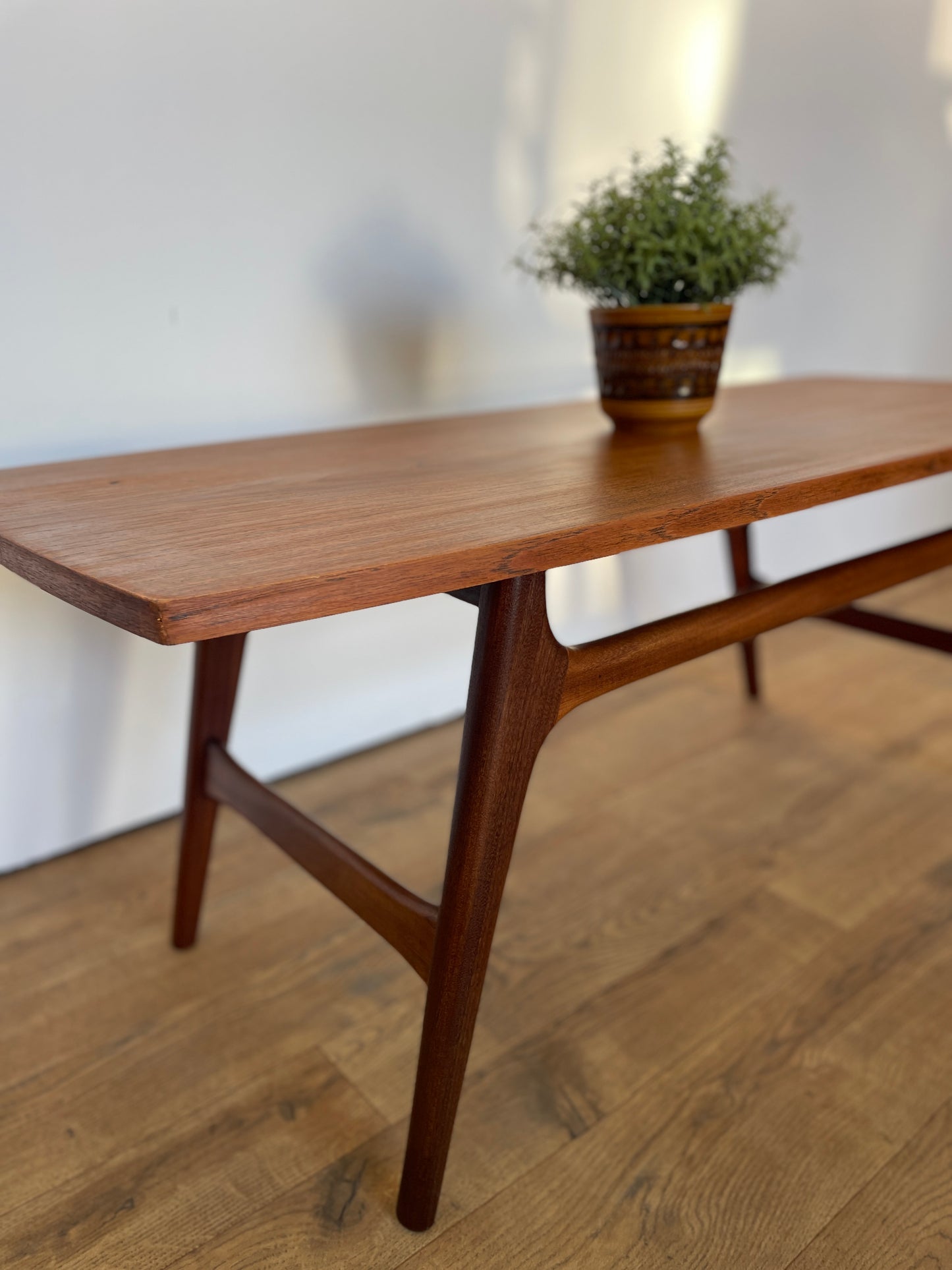 Mid-Century Teak Coffee Table by Dutch Manufacturer WeBe
