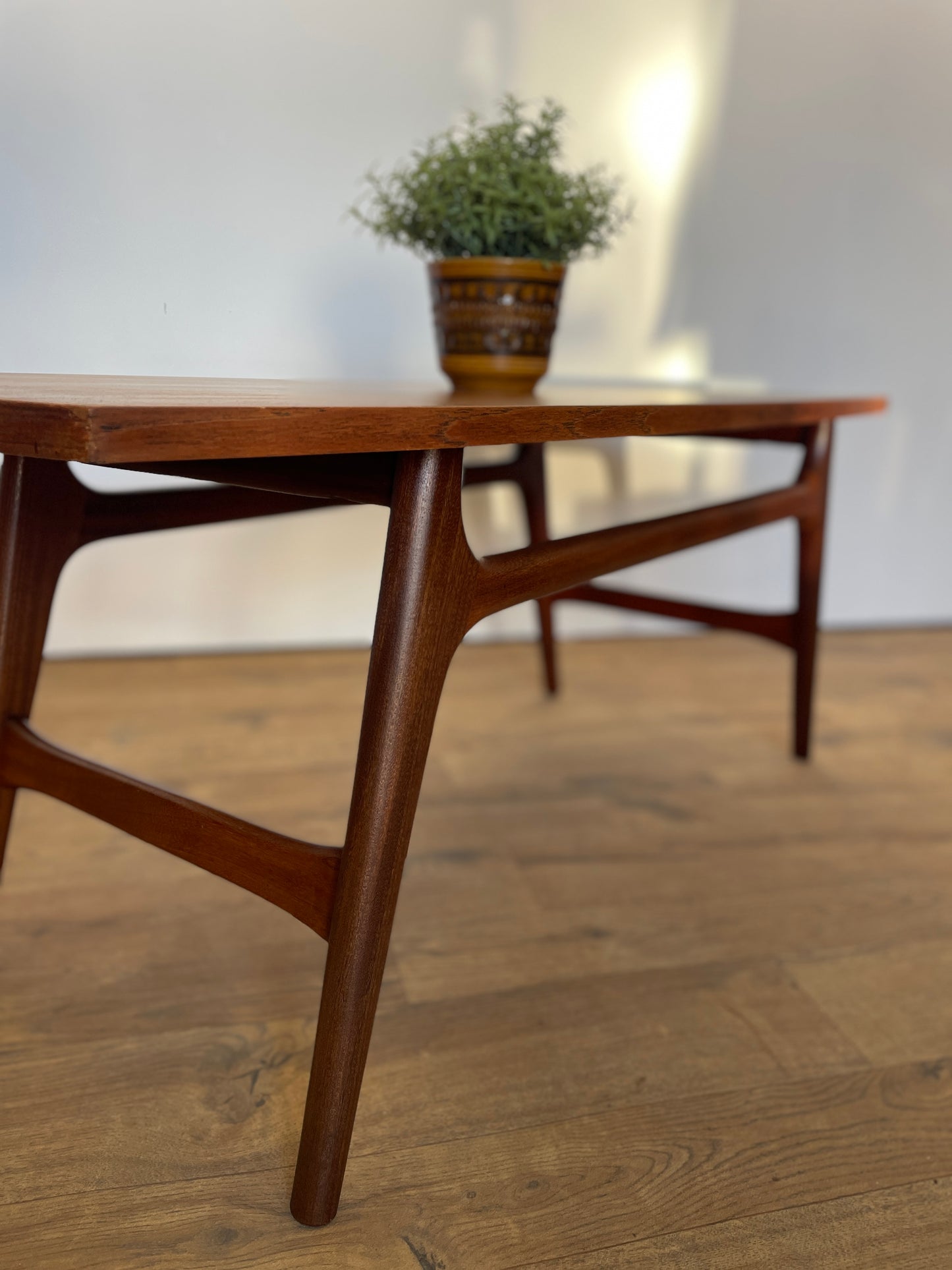 Mid-Century Teak Coffee Table by Dutch Manufacturer WeBe