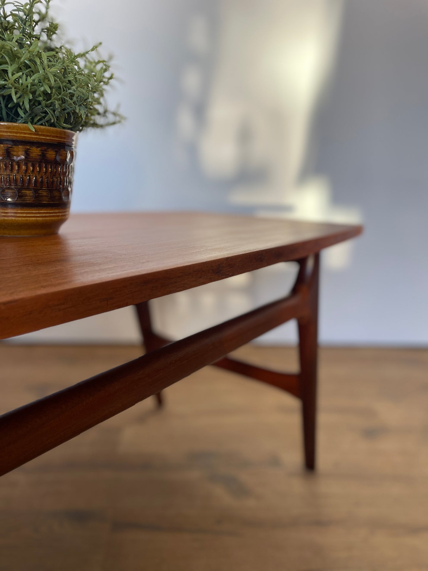 Mid-Century Teak Coffee Table by Dutch Manufacturer WeBe