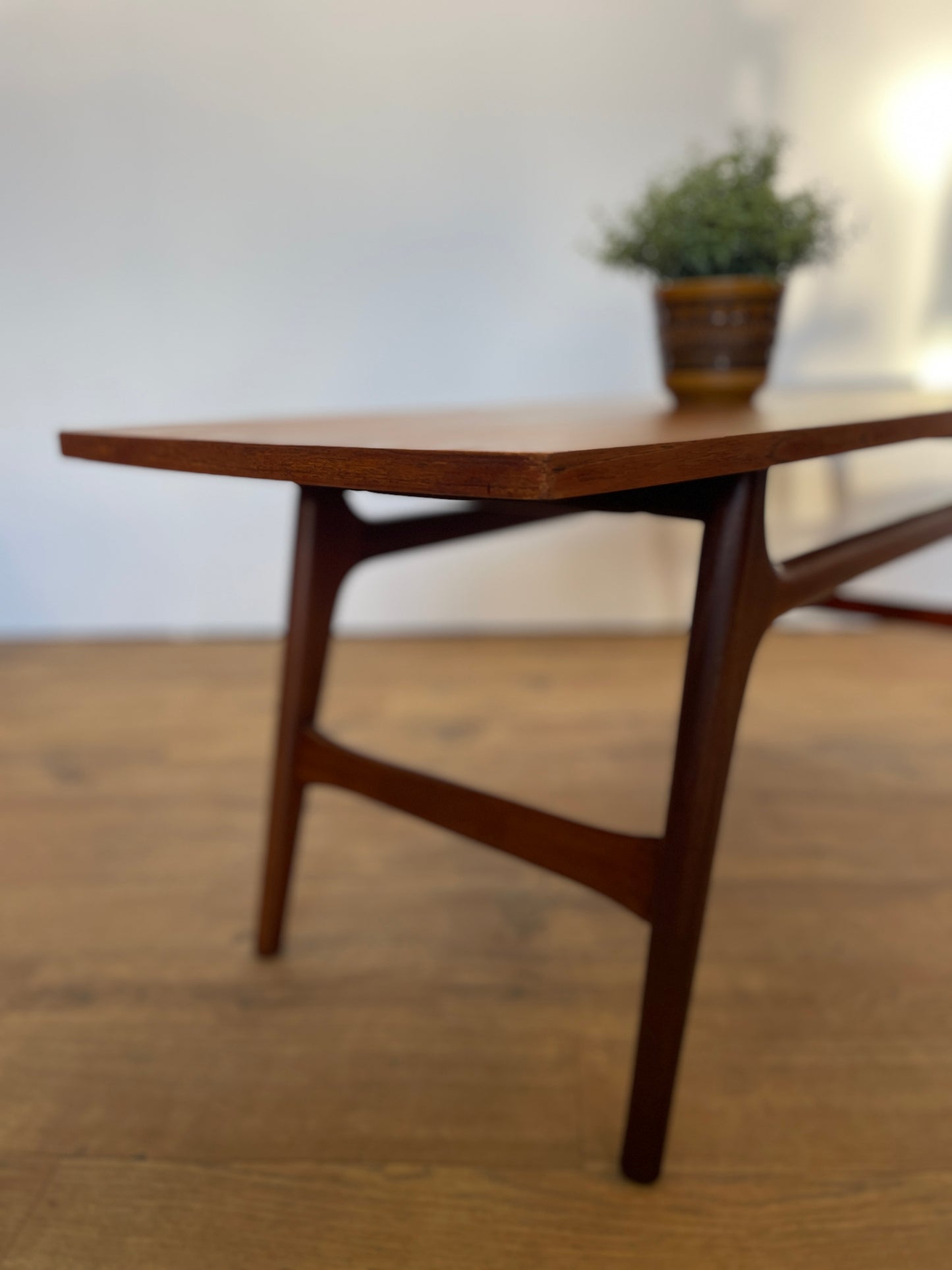 Mid-Century Teak Coffee Table by Dutch Manufacturer WeBe