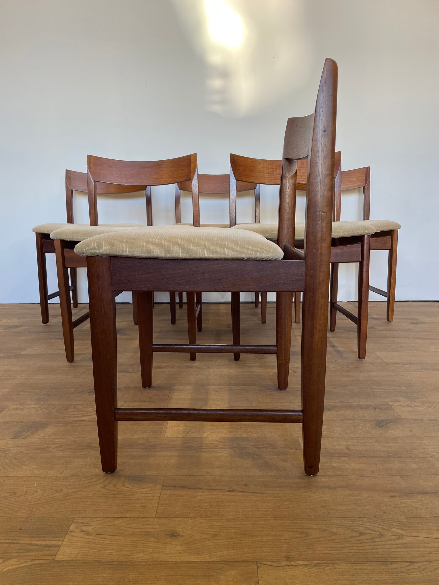 Set 6 Teak Dining Chairs by Bath Cabinet Makers - Mid-Century / UK Made