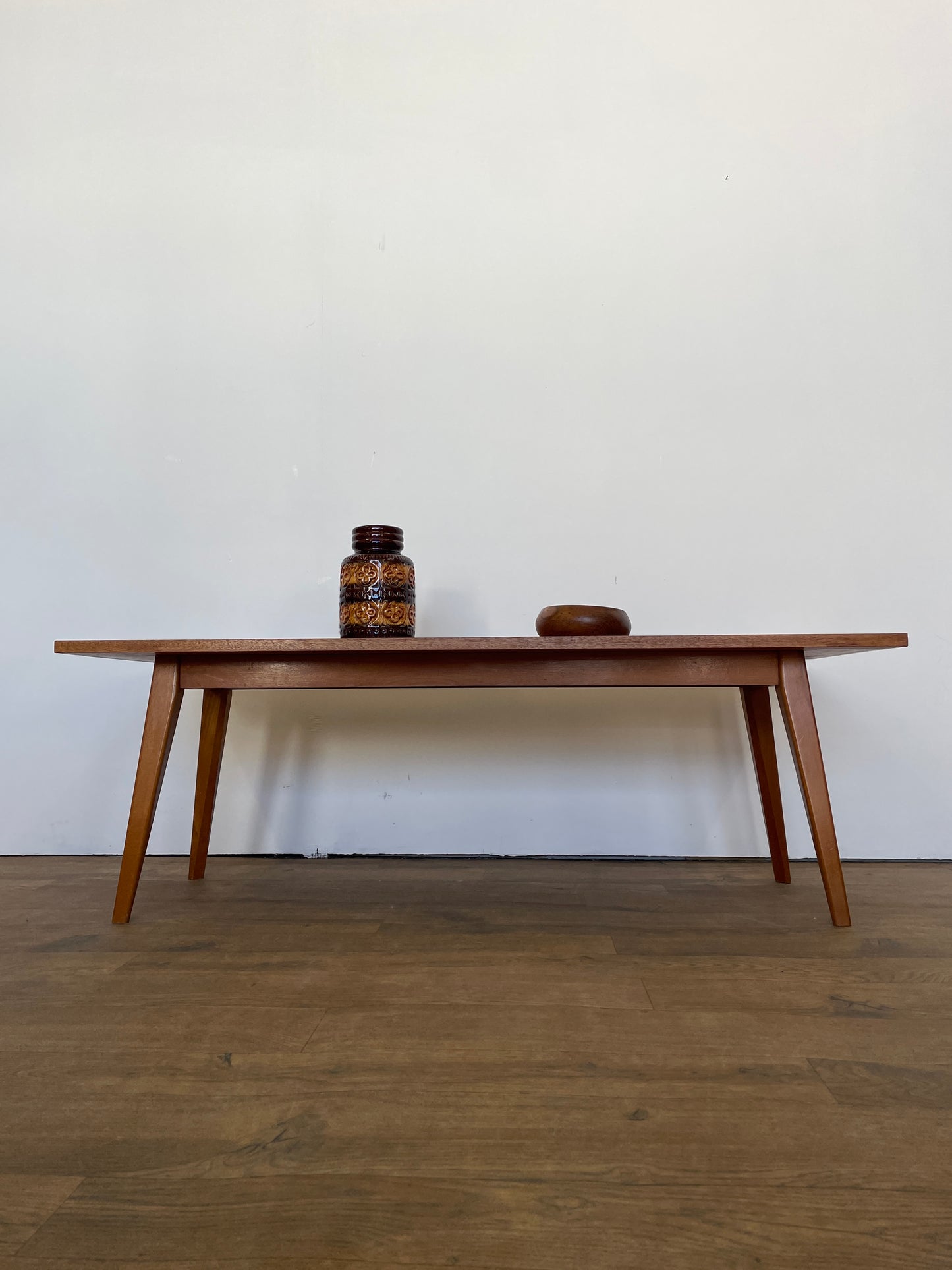 Vintage Mid-Century Teak Coffee Table – Scandinavian Modern Style
