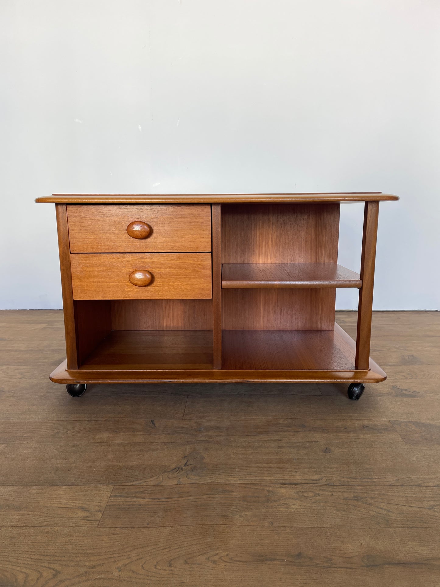 Nathan Pandora Vintage Teak Coffee Table – Mid-Century Modern Storage Table