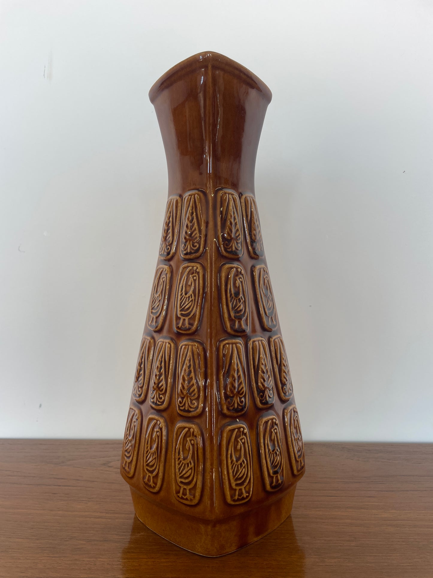 Vintage West German Pottery Jug – 1970s Ceramic Vase