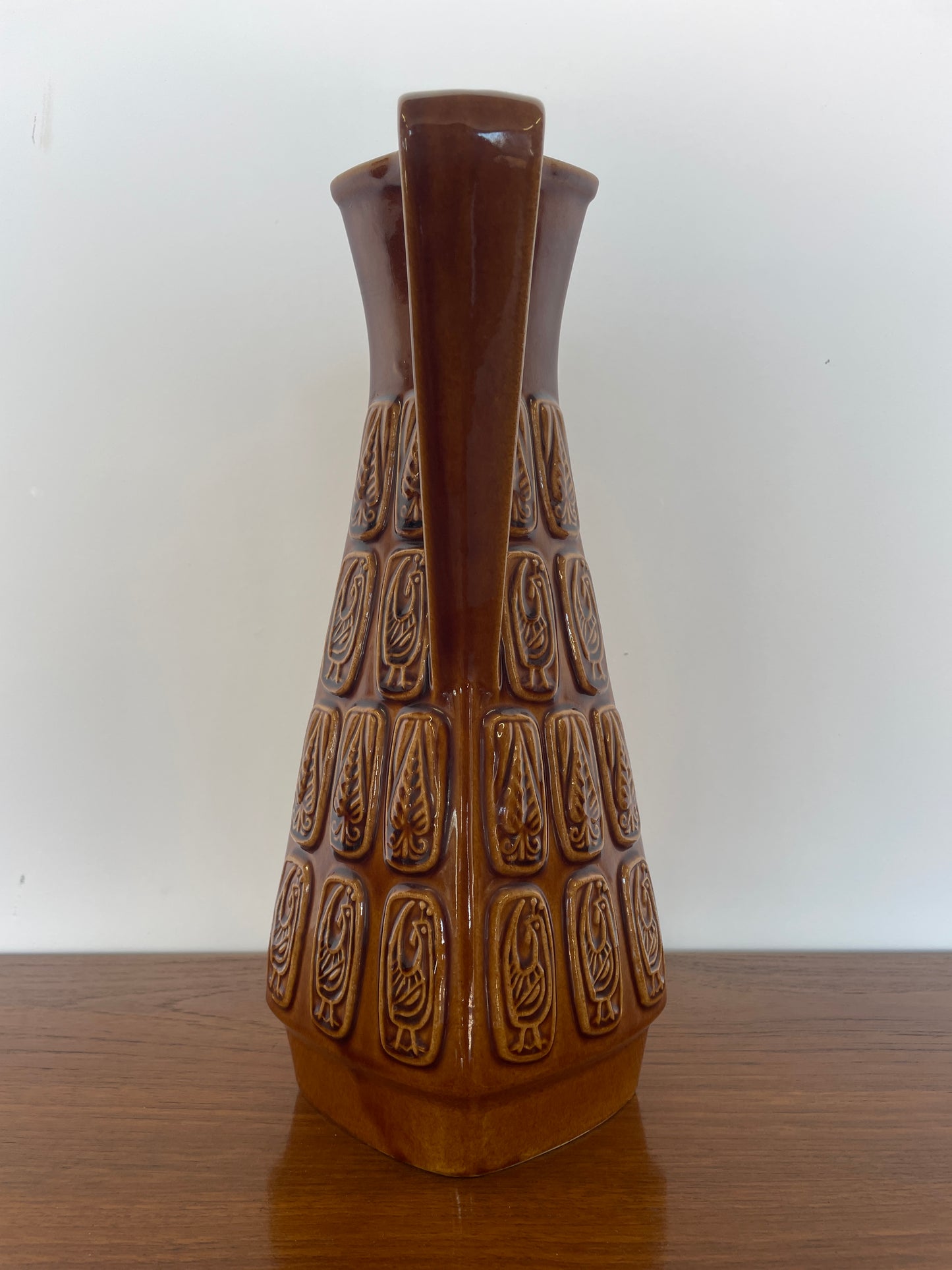Vintage West German Pottery Jug – 1970s Ceramic Vase