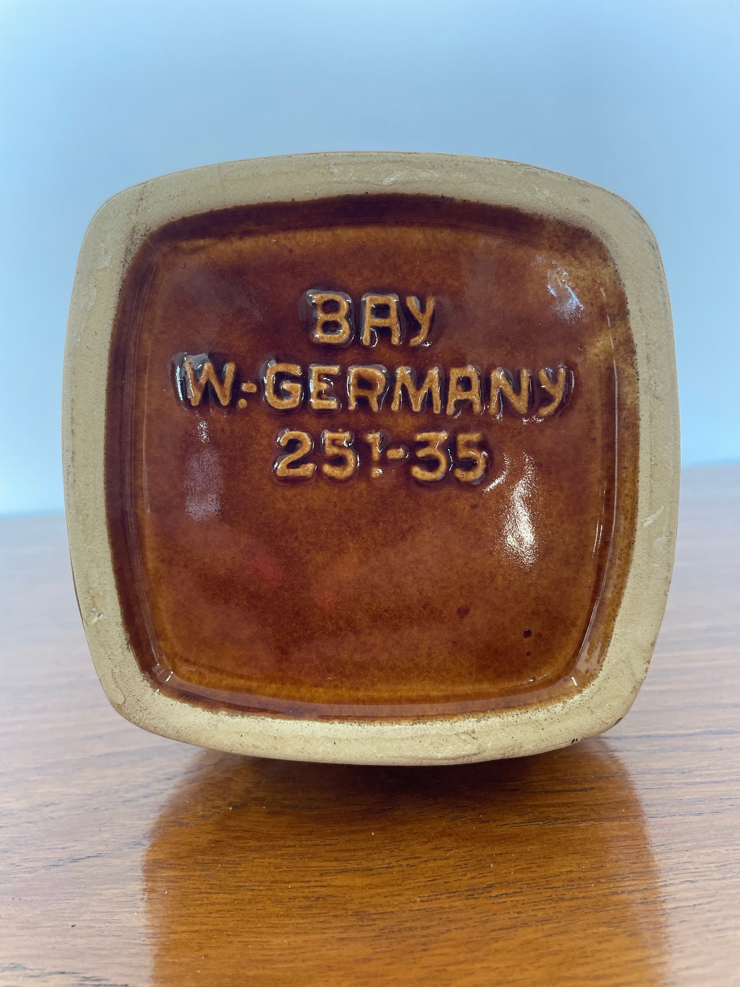 Vintage West German Pottery Jug – 1970s Ceramic Vase
