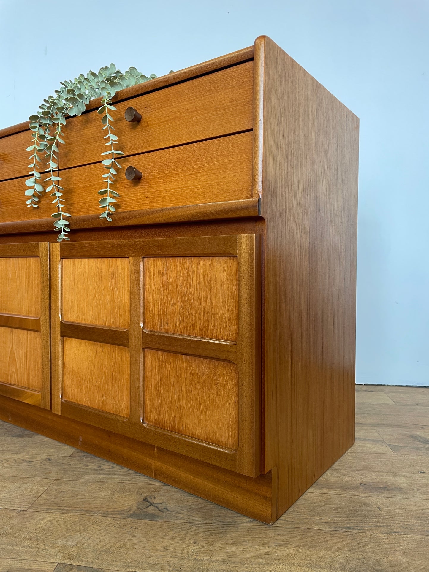 Vintage Nathan Teak Sideboard – Mid-Century Modern Storage Cabinet