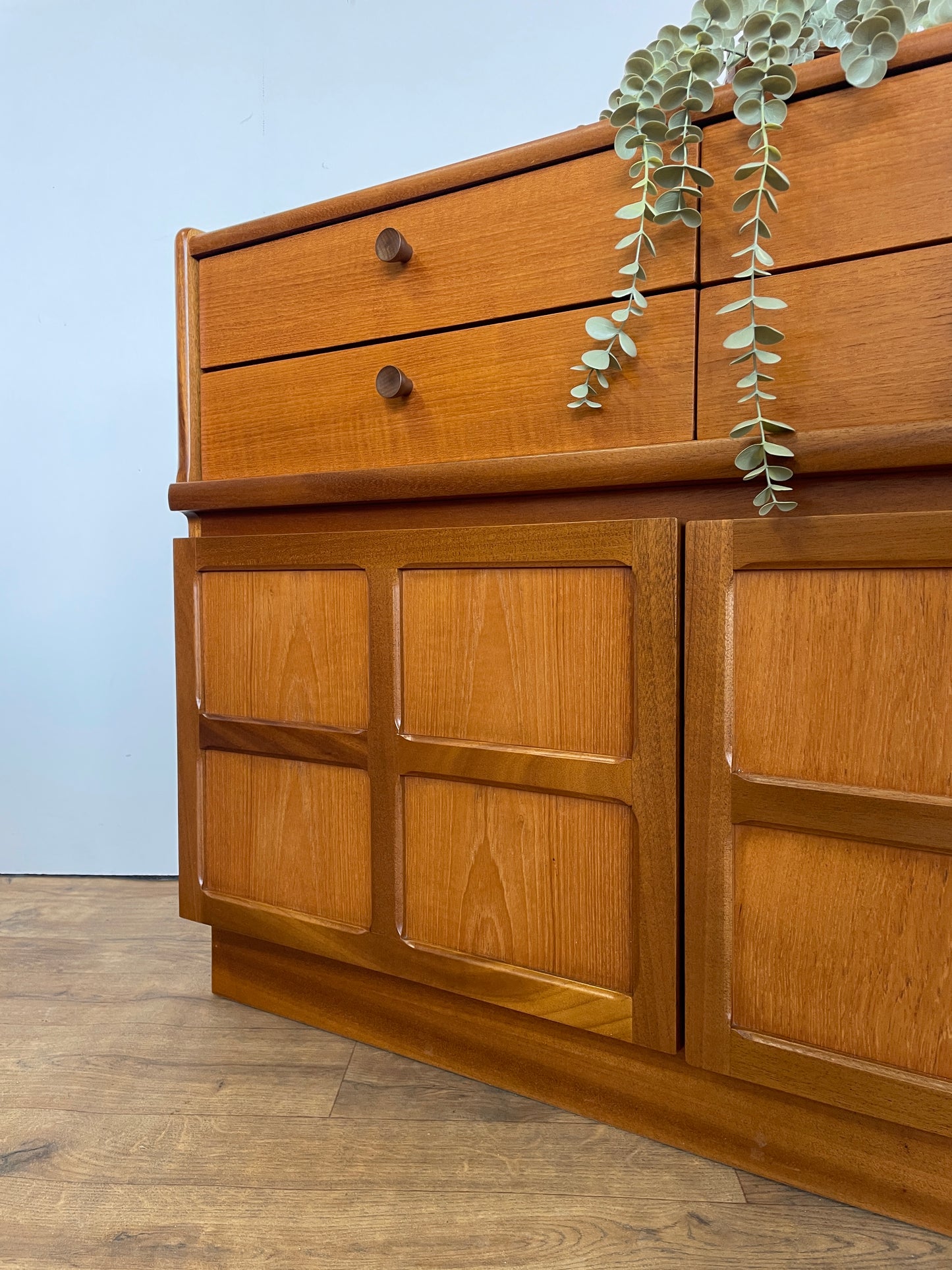Vintage Nathan Teak Sideboard – Mid-Century Modern Storage Cabinet