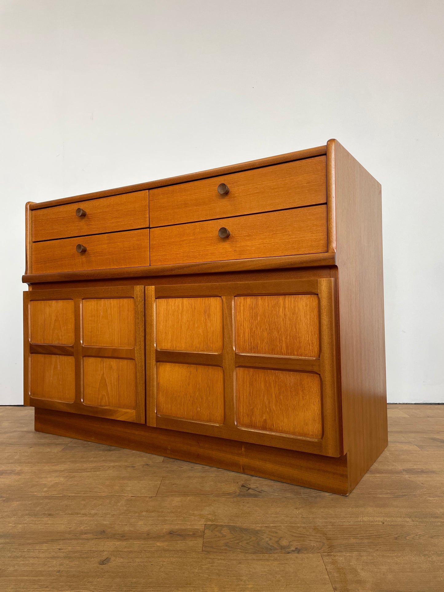 Vintage Nathan Teak Sideboard – Mid-Century Modern Storage Cabinet