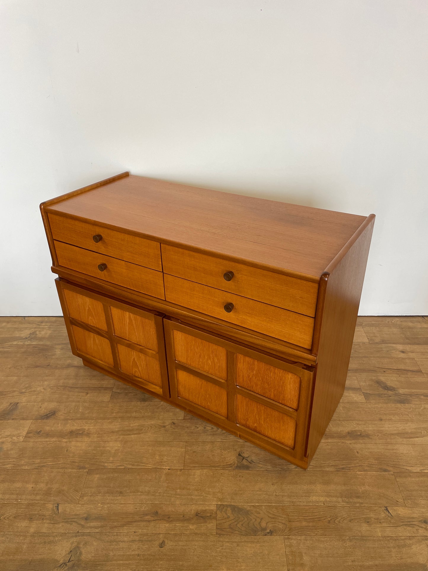 Vintage Nathan Teak Sideboard – Mid-Century Modern Storage Cabinet