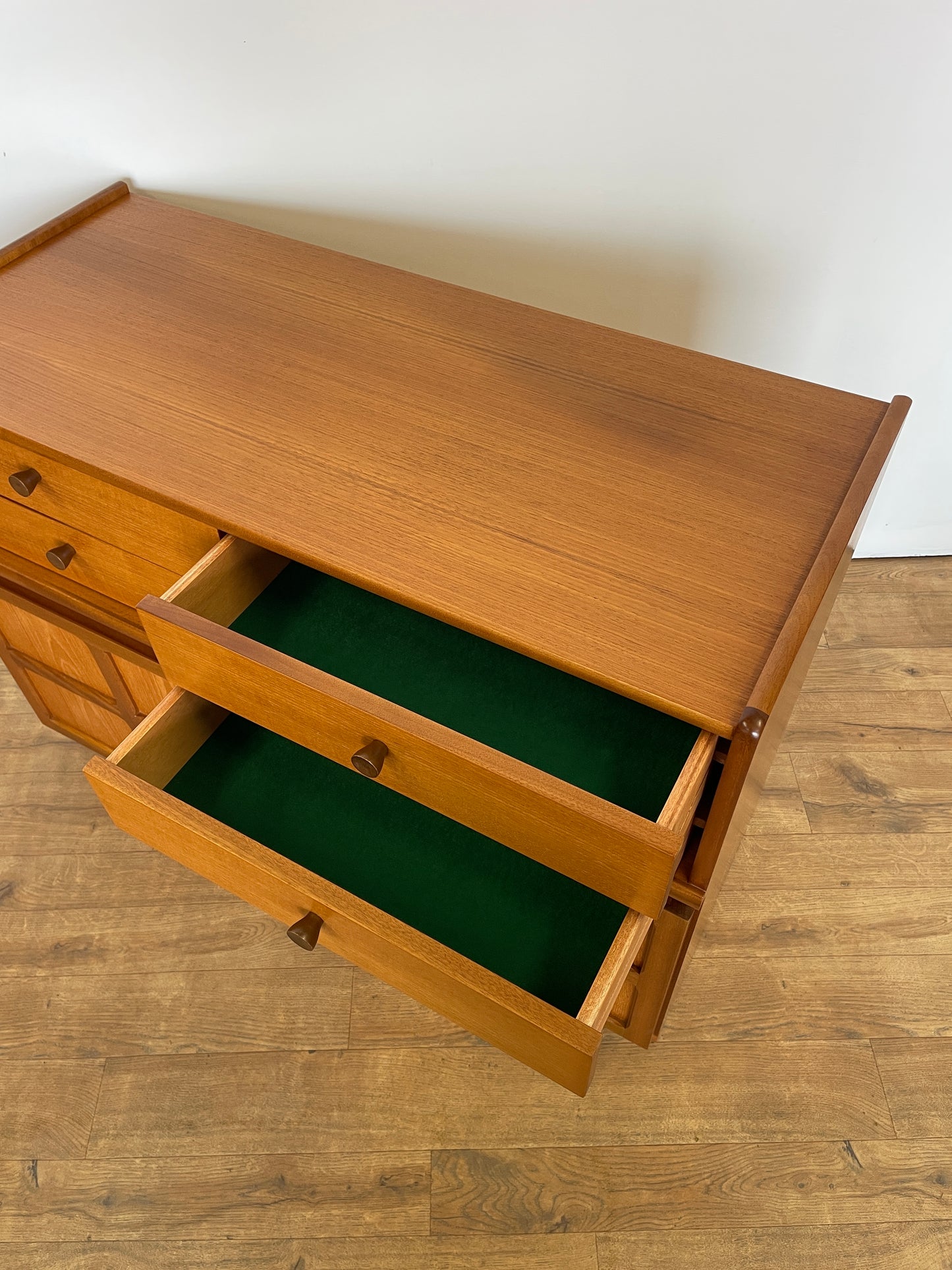 Vintage Nathan Teak Sideboard – Mid-Century Modern Storage Cabinet