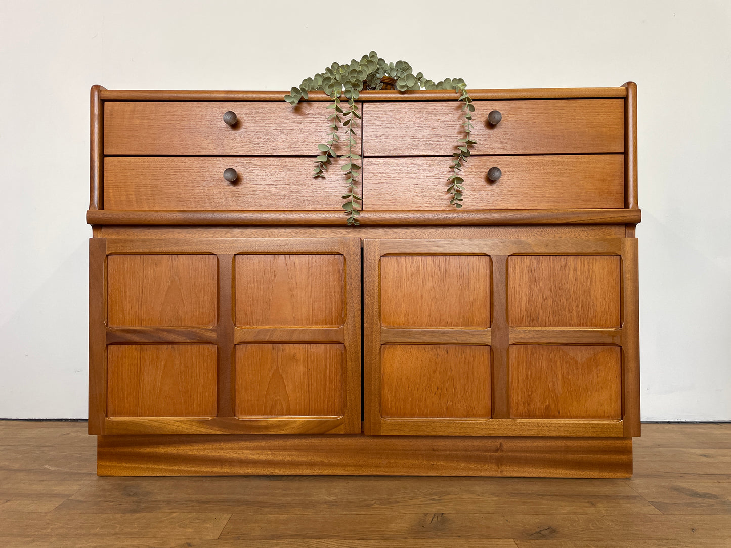 Vintage Nathan Teak Sideboard – Mid-Century Modern Storage Cabinet
