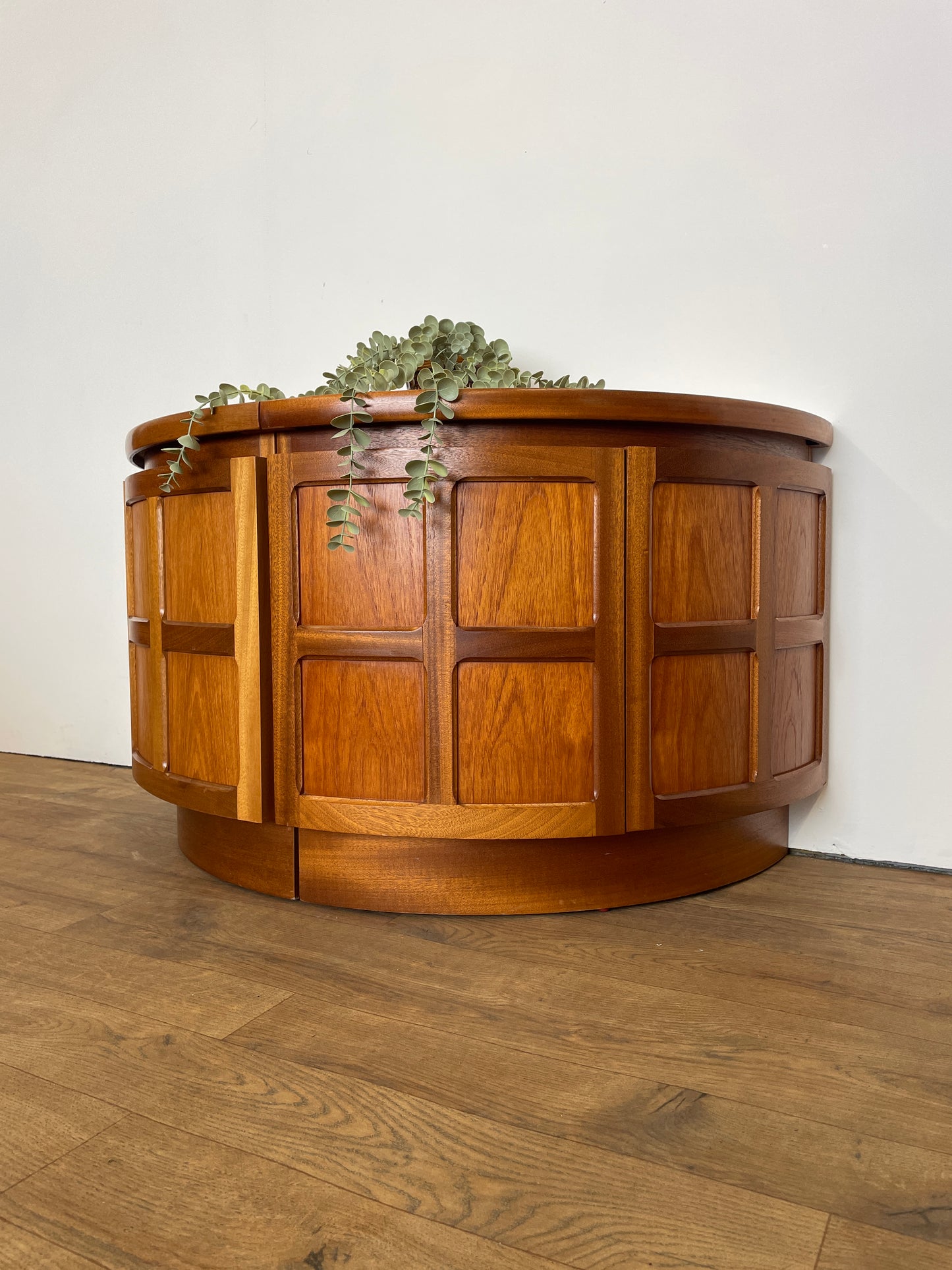 Pair of Mid-Century Teak Corner Bedside Cabinets by Nathan