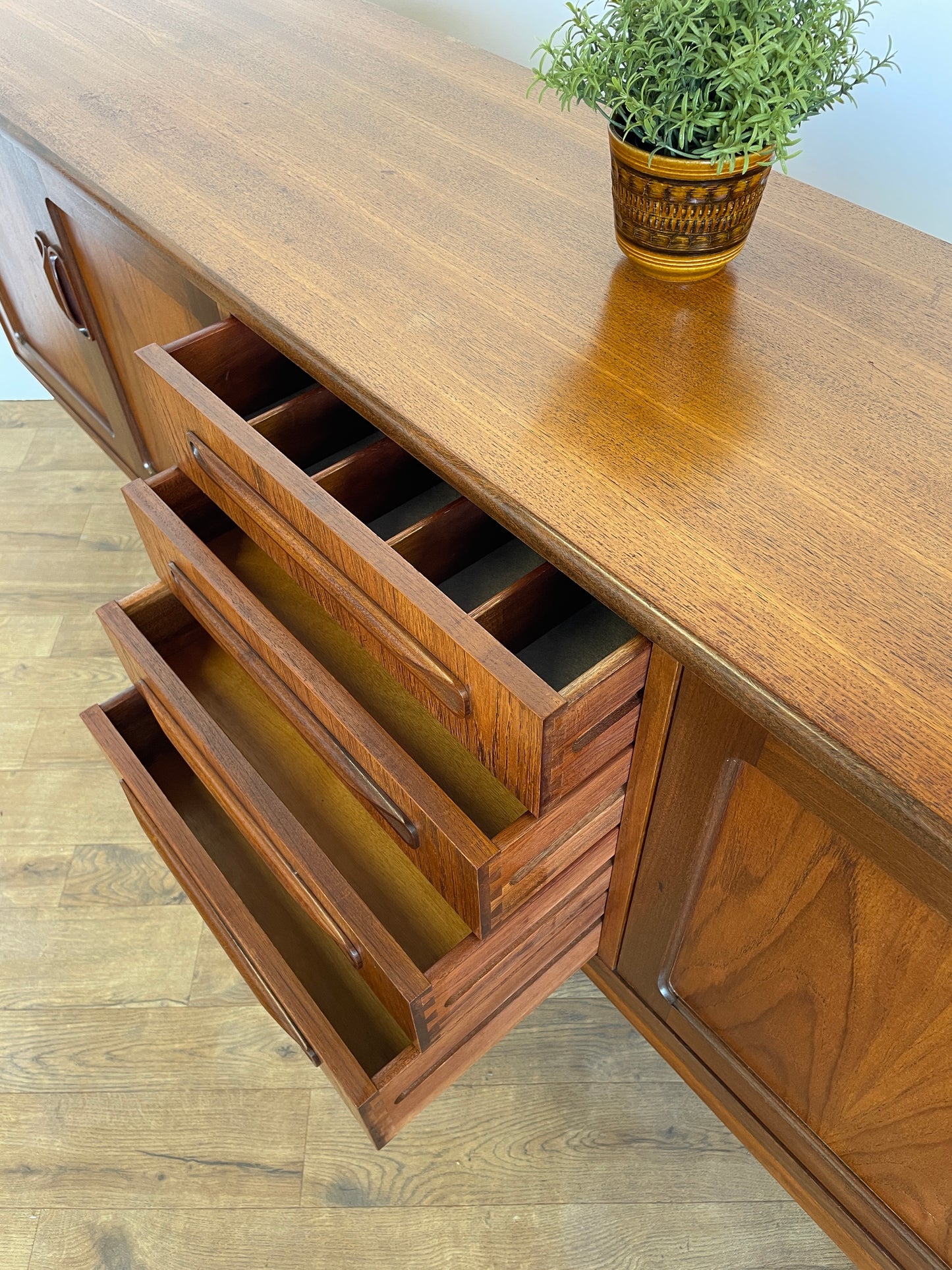 G Plan "Long John" Mid-Century Teak Sideboard – Vintage Retro Credenza