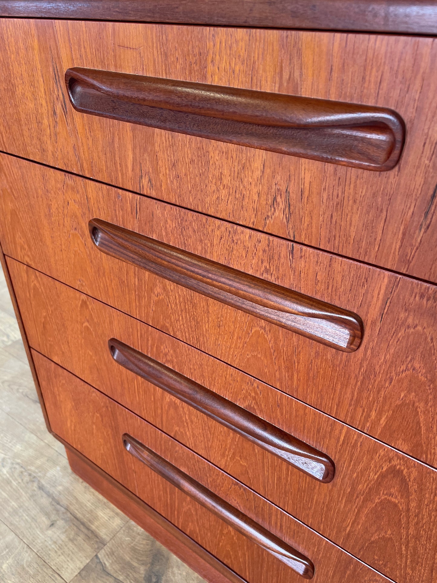 Mid-Century G Plan Fresco 4-Drawer Teak Chest of Drawers – Vintage Retro Storage