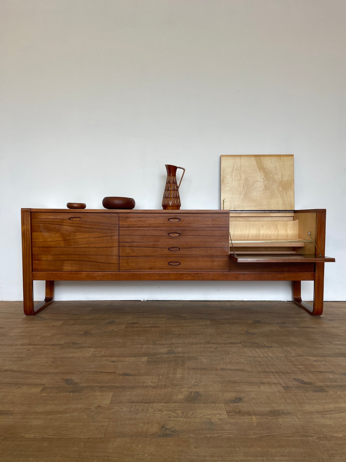 Gunther Hoffstead Mid-Century Teak Sideboard for Uniflex – Rare Vintage