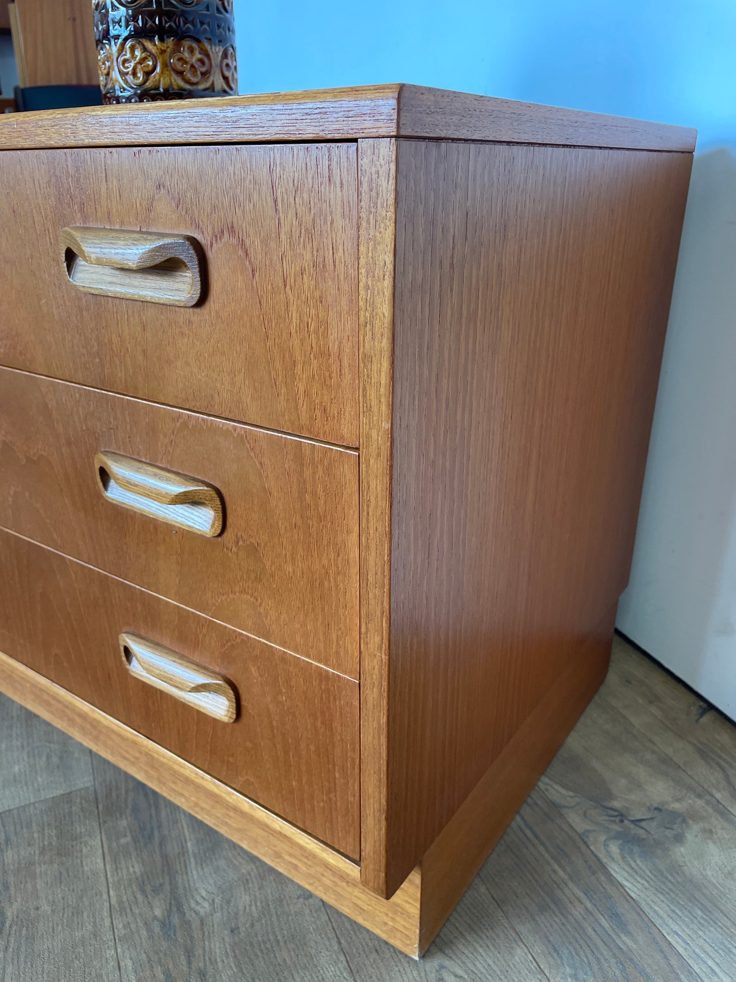 Mid-Century G Plan 3-Drawer Teak Chest of Drawers – Vintage Retro Storage
