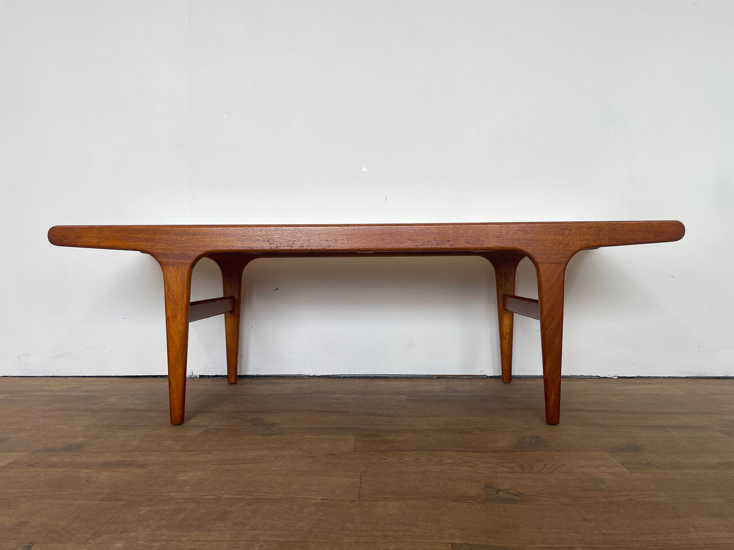 Mid-Century Teak G Plan Coffee Table with Sunburst Tiled Top