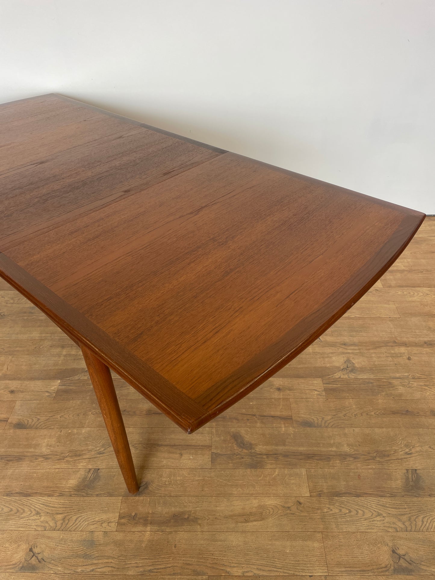Mid Century Teak G Plan Extendable Dining Table with Extra Leaf – Danish Style