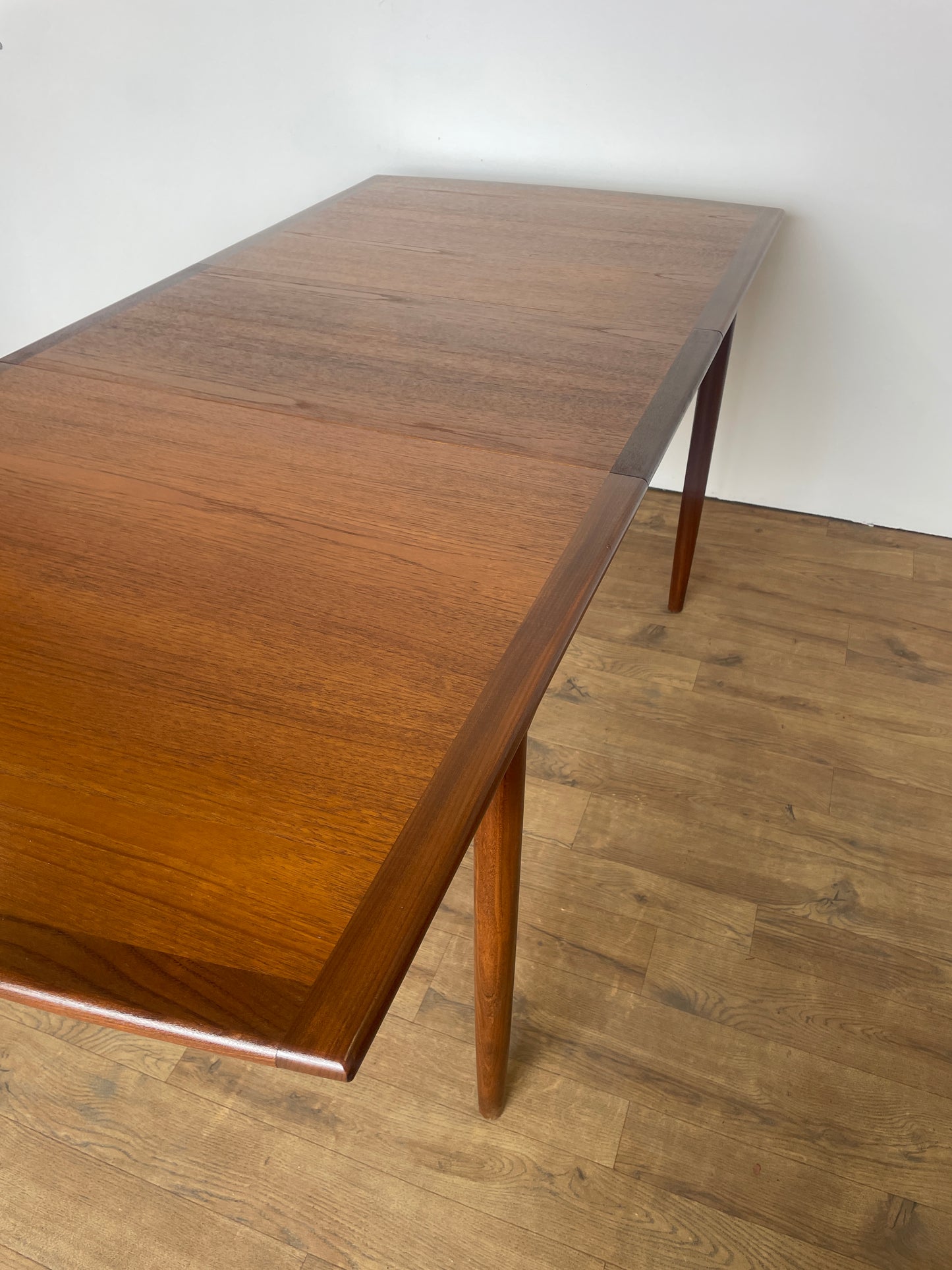 Mid Century Teak G Plan Extendable Dining Table with Extra Leaf – Danish Style