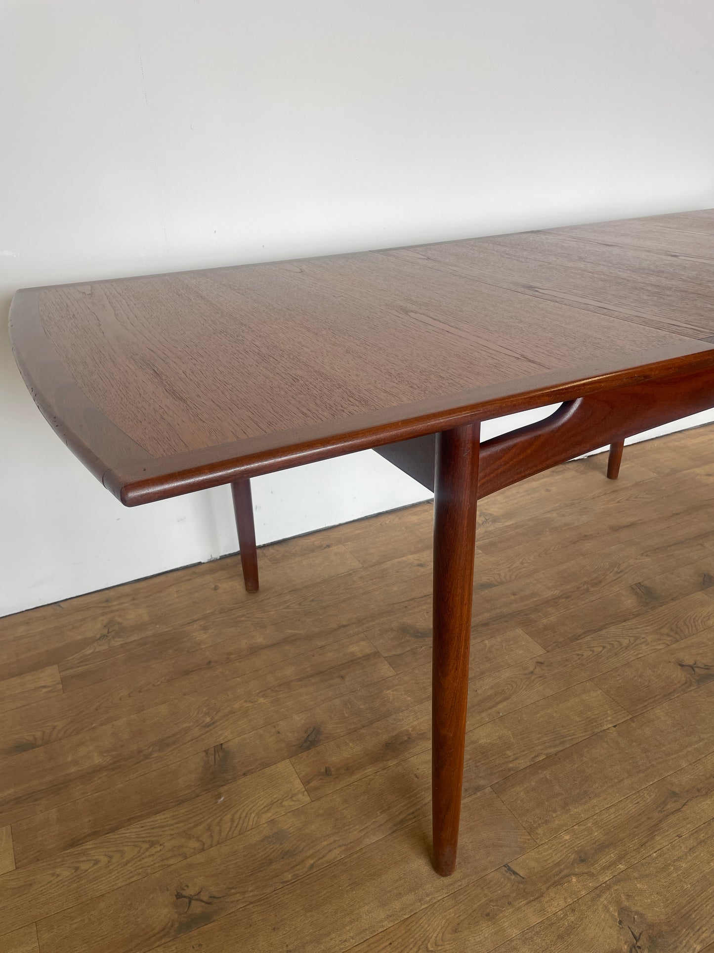 Mid Century Teak G Plan Extendable Dining Table with Extra Leaf – Danish Style