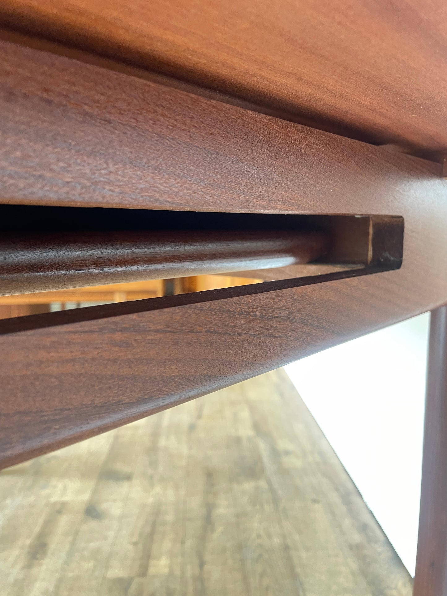 Mid Century Teak G Plan Extendable Dining Table with Extra Leaf – Danish Style