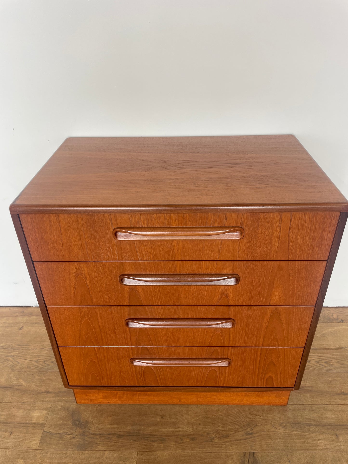 Mid-Century G Plan Fresco 4-Drawer Teak Chest of Drawers – Vintage Retro Storage