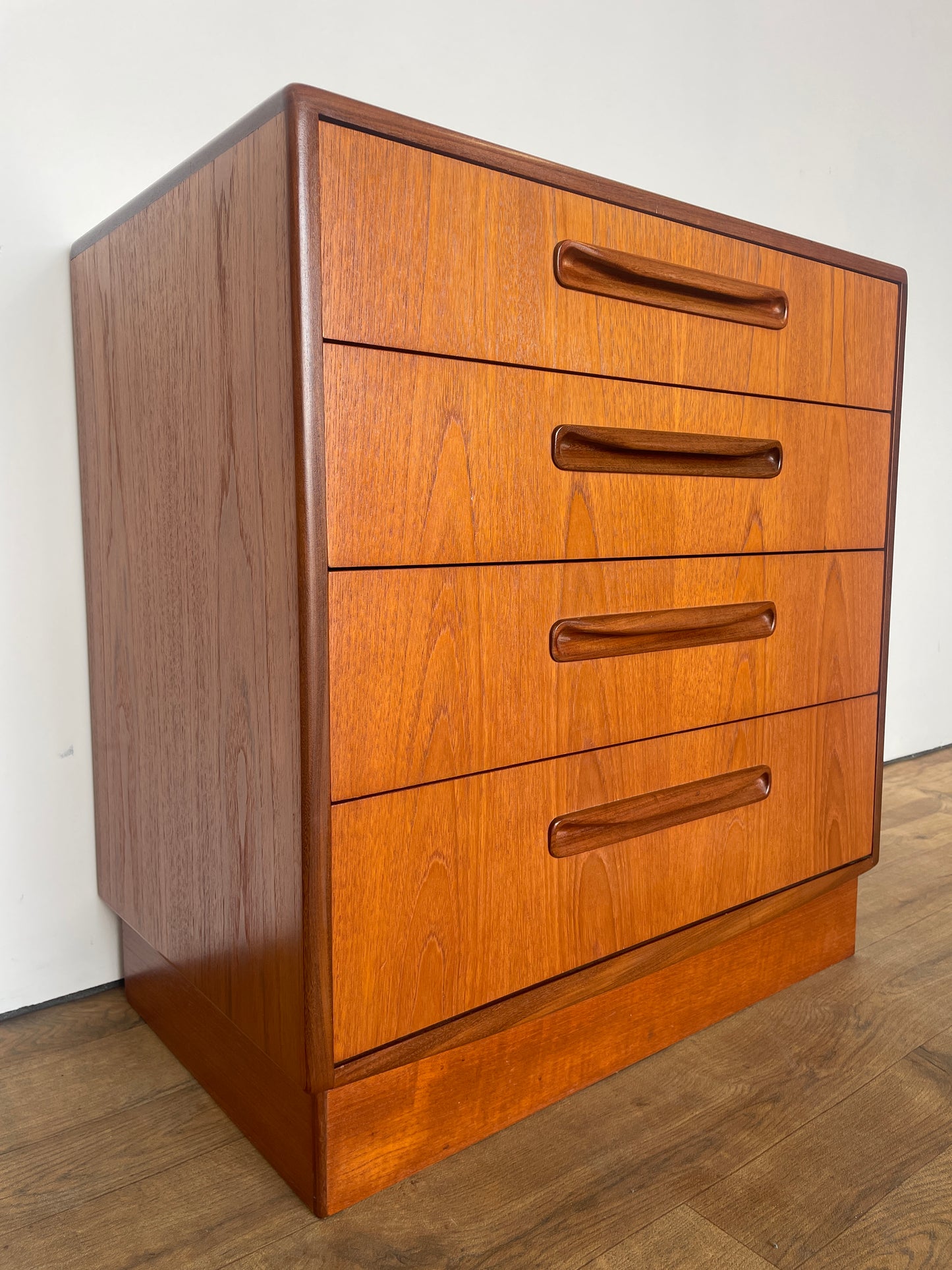 Mid-Century G Plan Fresco 4-Drawer Teak Chest of Drawers – Vintage Retro Storage