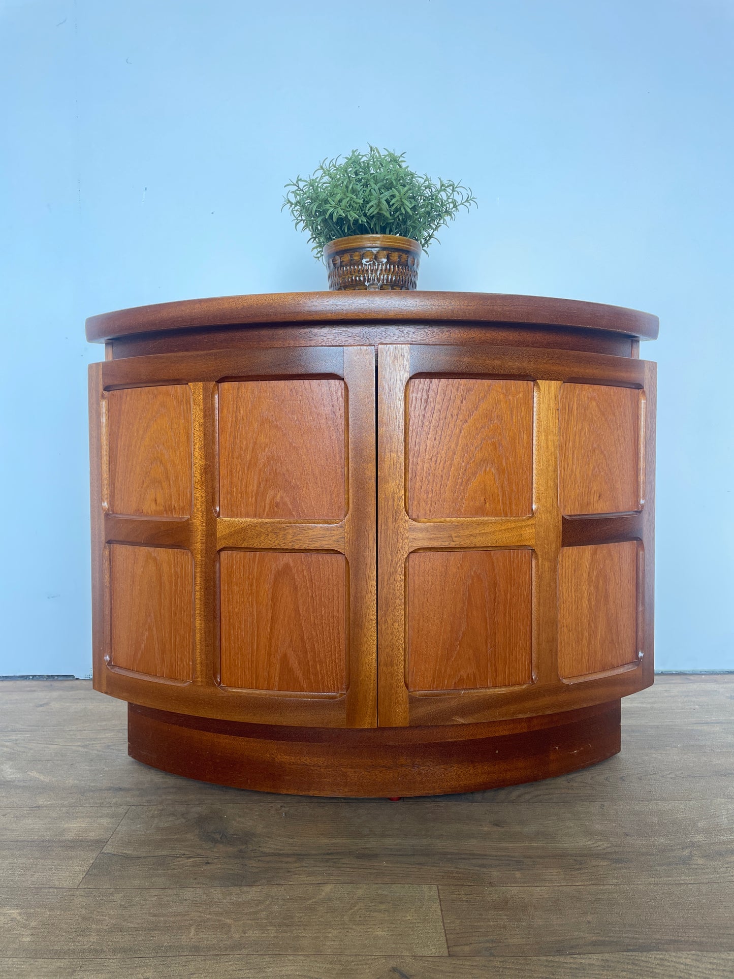 Nathan Mid-Century Teak Corner Cabinet