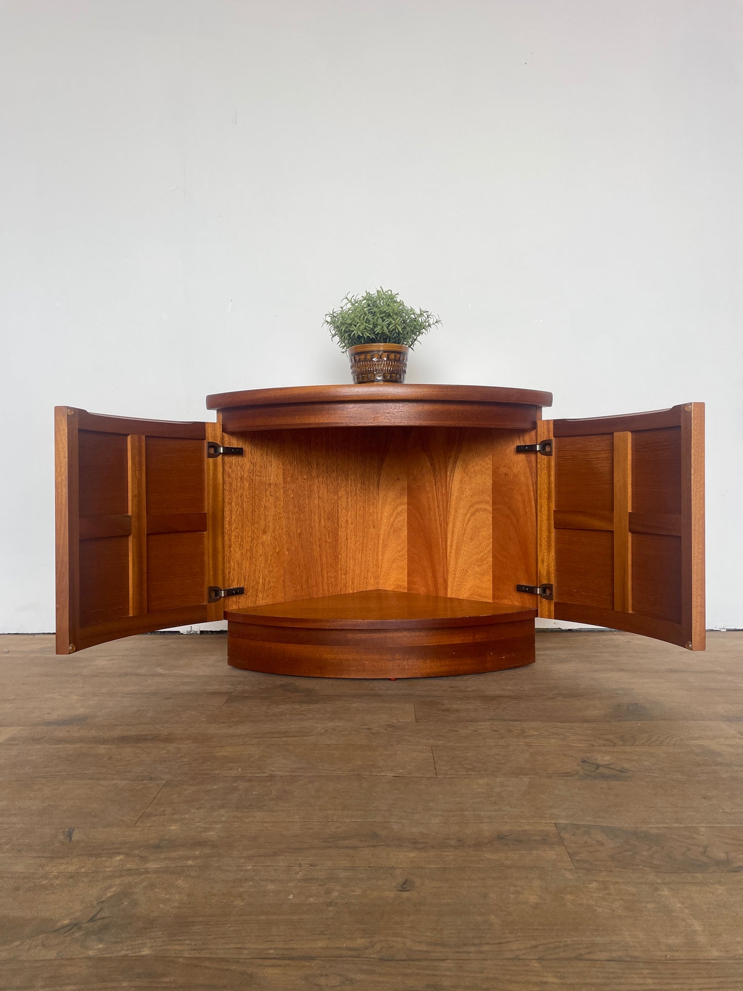 Nathan Mid-Century Teak Corner Cabinet