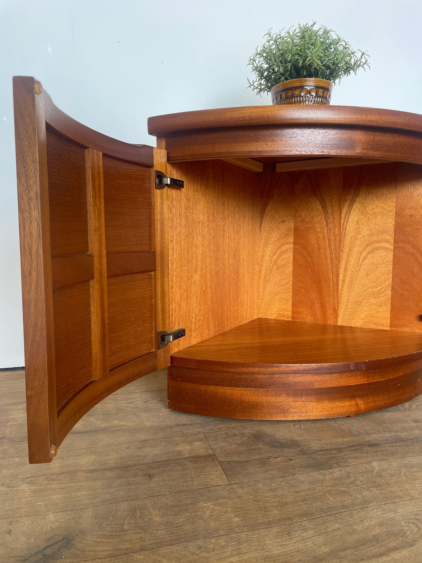 Nathan Mid-Century Teak Corner Cabinet