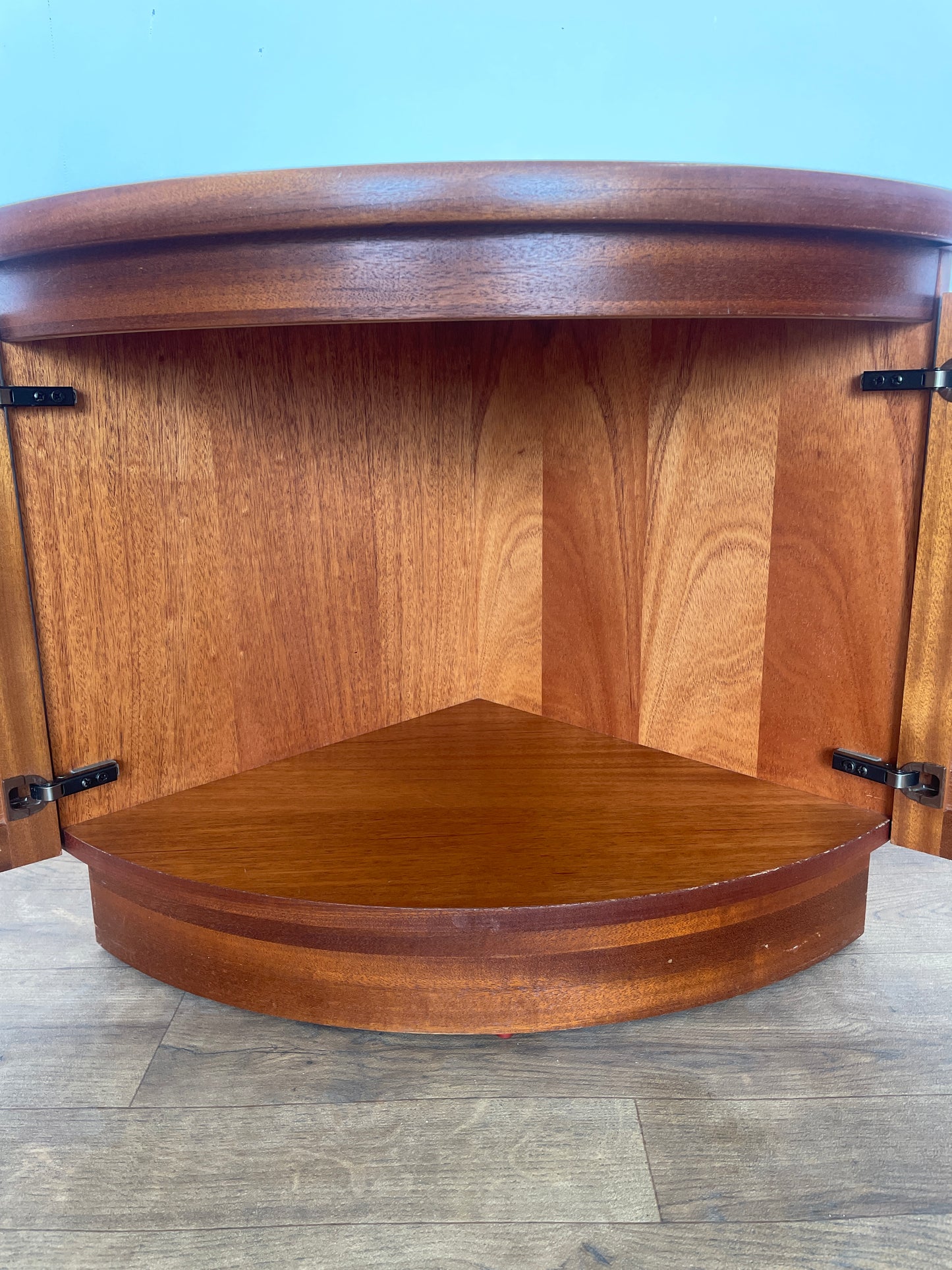 Nathan Mid-Century Teak Corner Cabinet