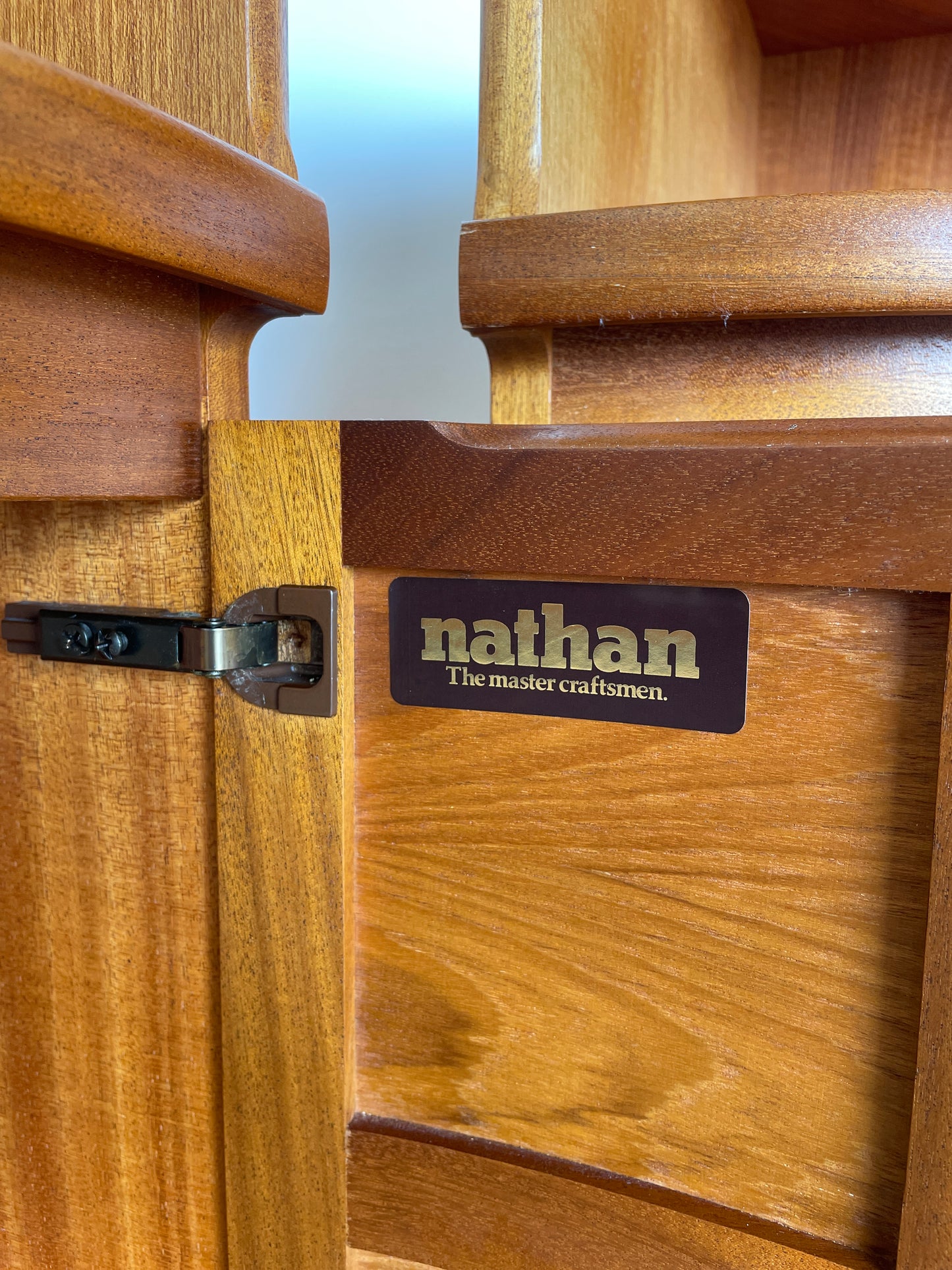 Pair of Mid-Century Teak Corner Bedside Cabinets by Nathan