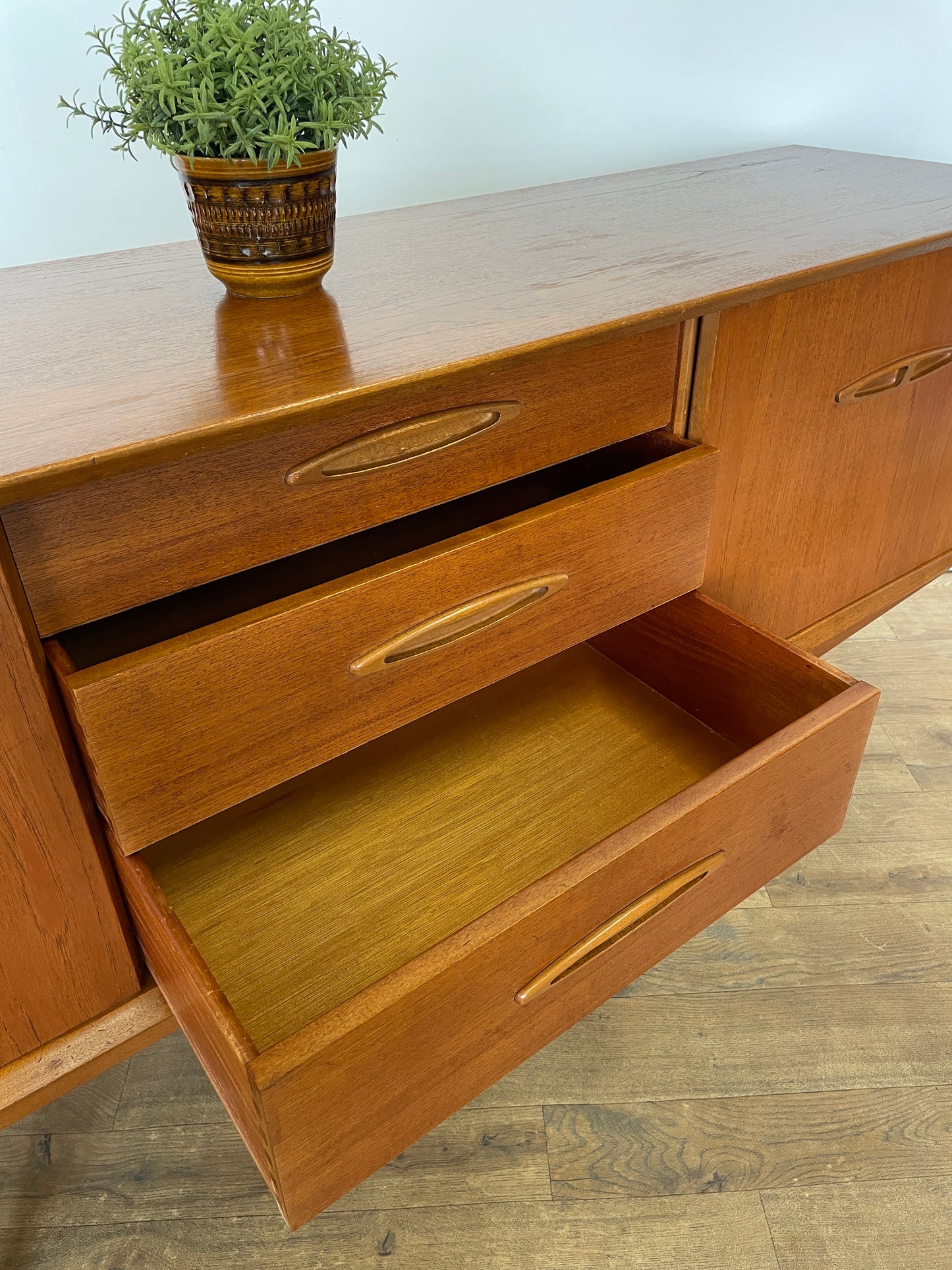 Mid-Century Jentique Teak Sideboard – 1960s Vintage Storage