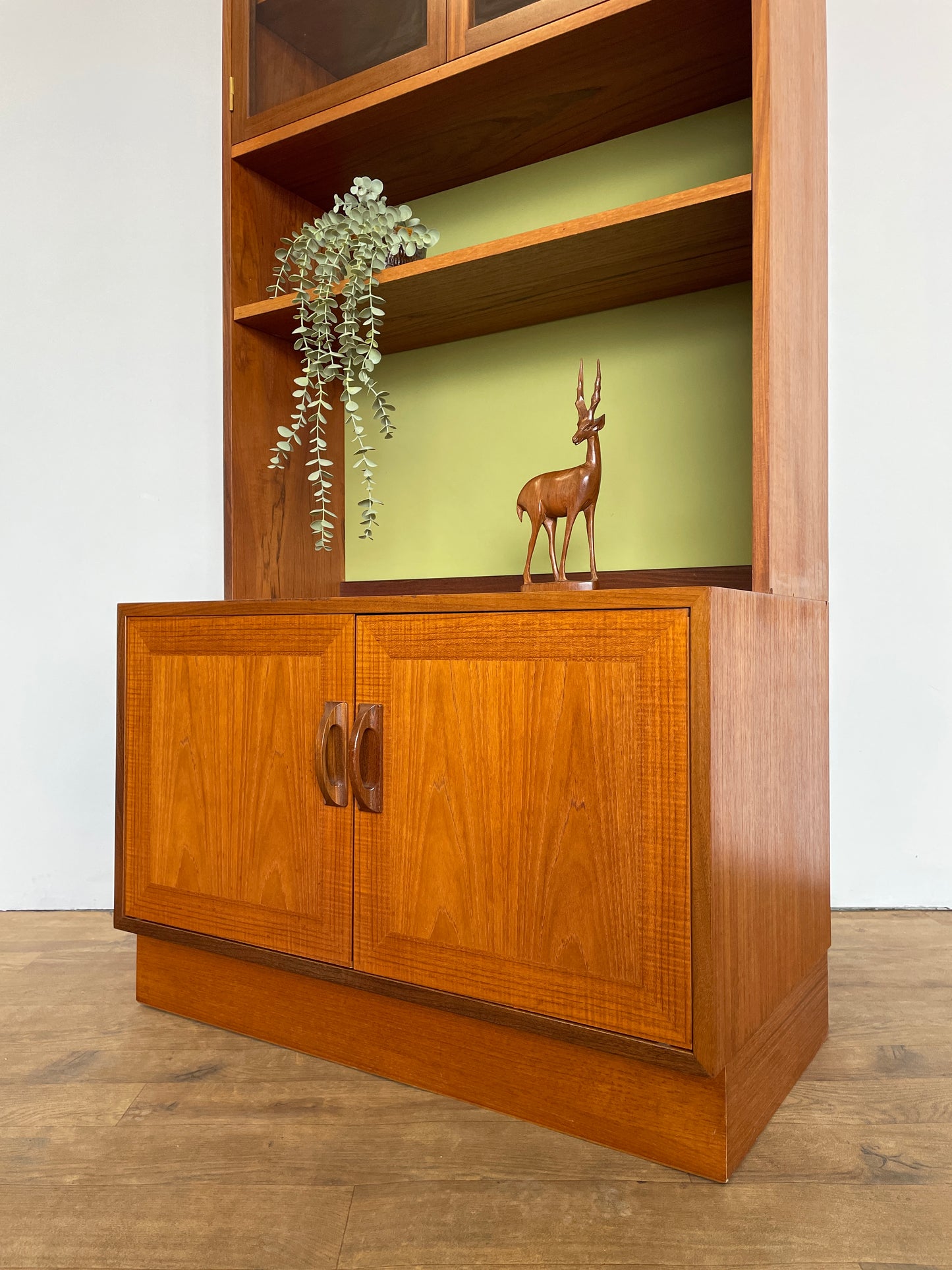 G Plan Mid Century Bookcase on Cabinet – British Design