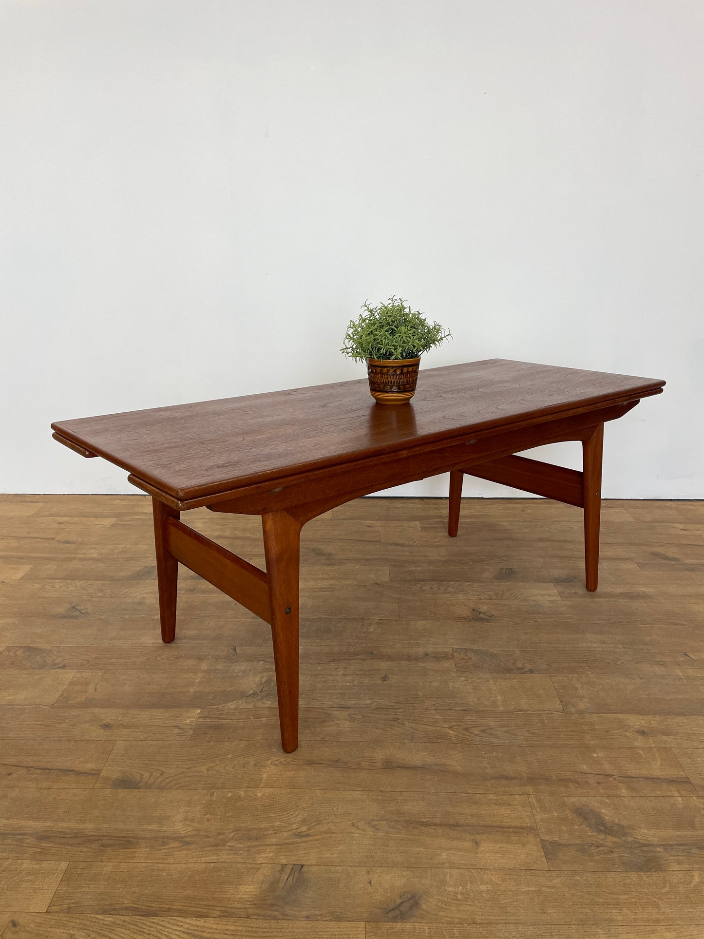 Danish 1960s Trioh Metamorphic Elevator Table – Teak Mid-Century Convertible Design