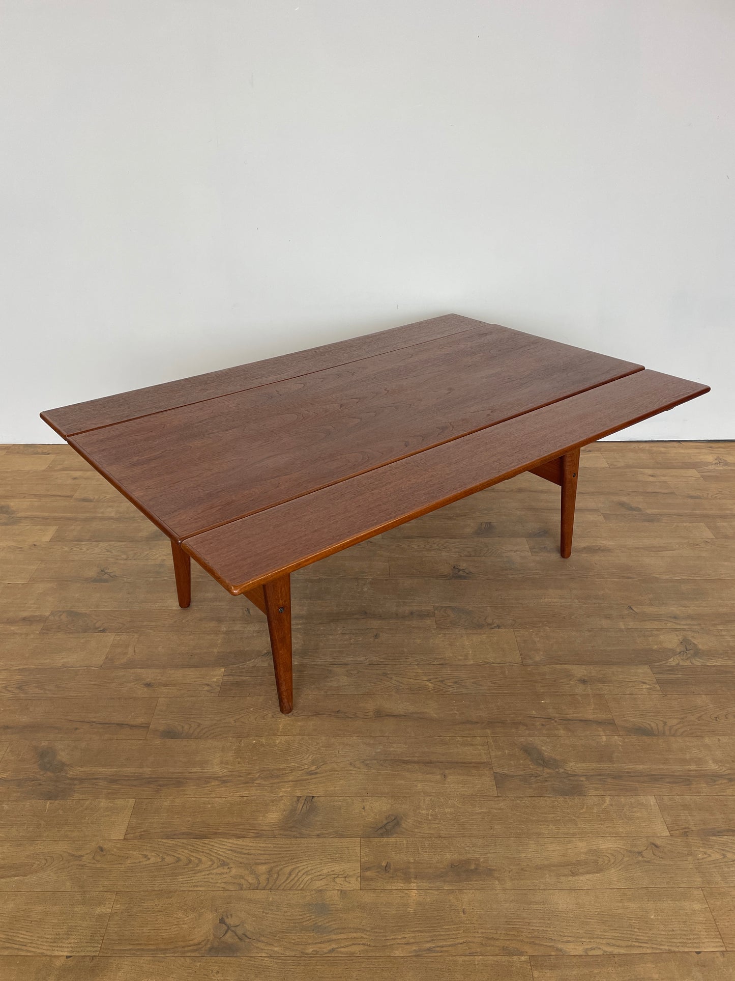 Danish 1960s Trioh Metamorphic Elevator Table – Teak Mid-Century Convertible Design